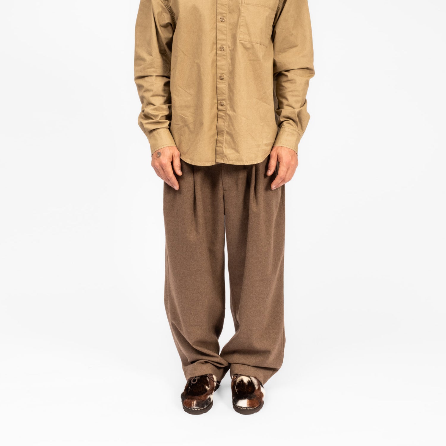 [MERELY MADE] INFORMAL PANTS _ SMOKED OAK
