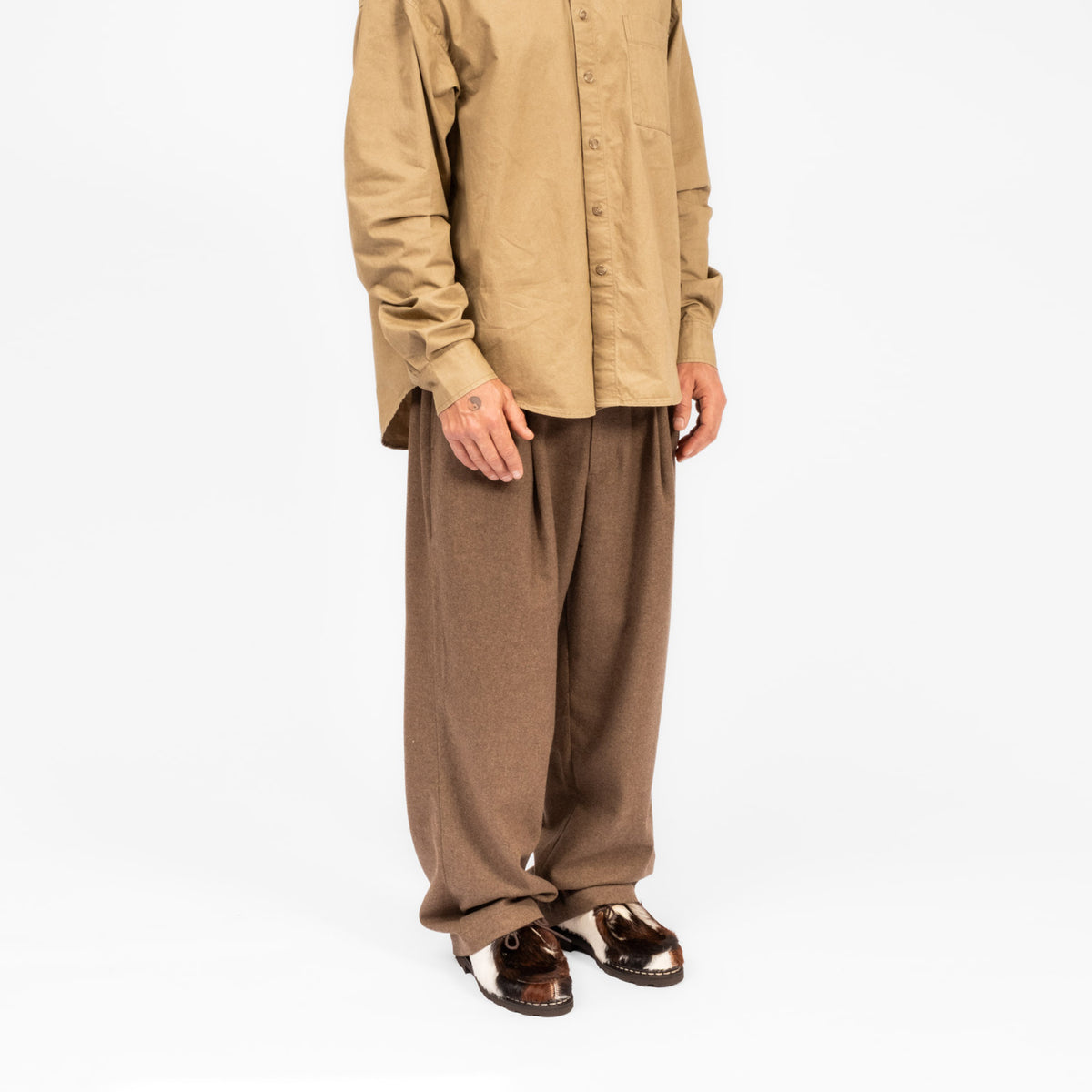 [MERELY MADE] INFORMAL PANTS _ SMOKED OAK