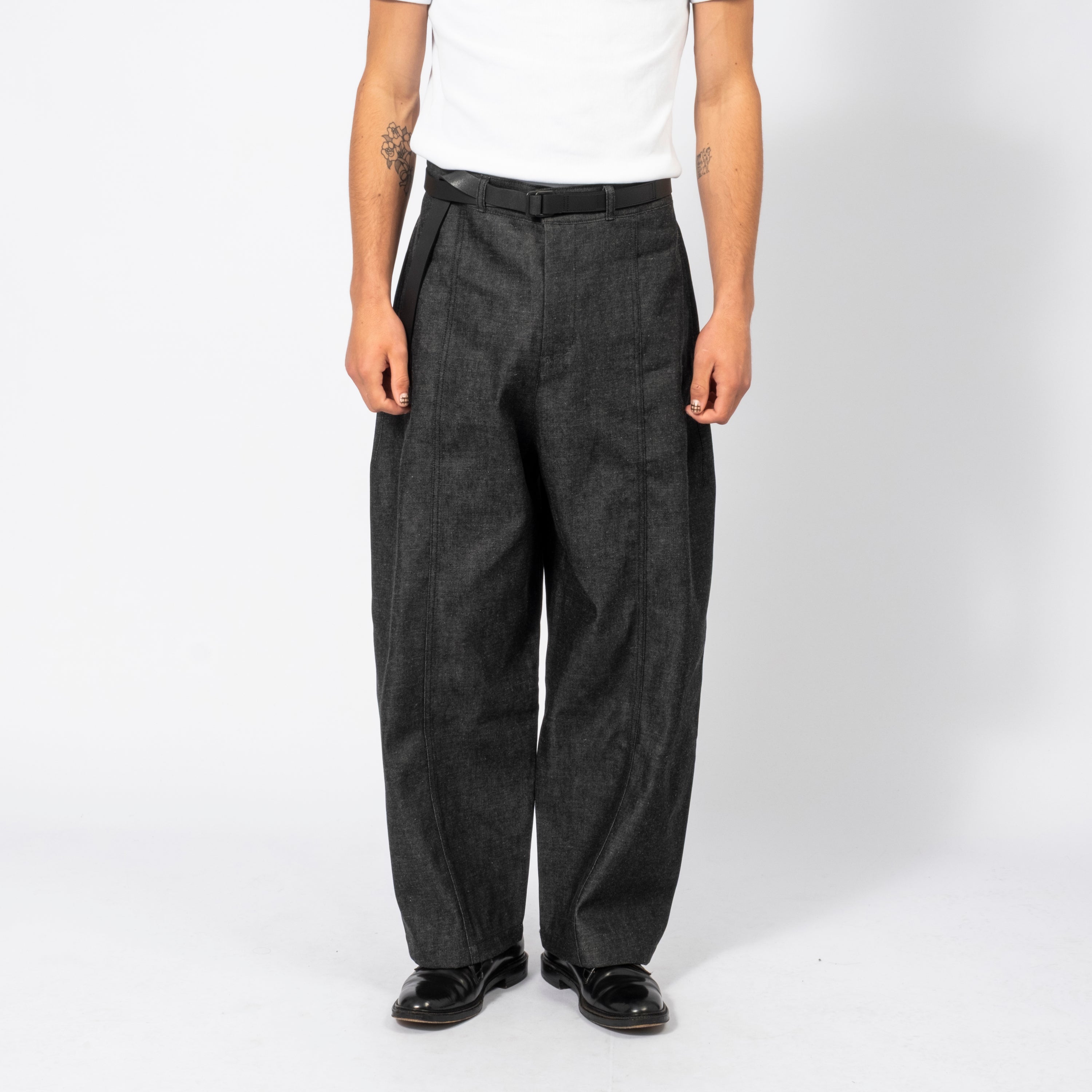 [SAGE NATION] WELT TROUSER _ RAW BLACK