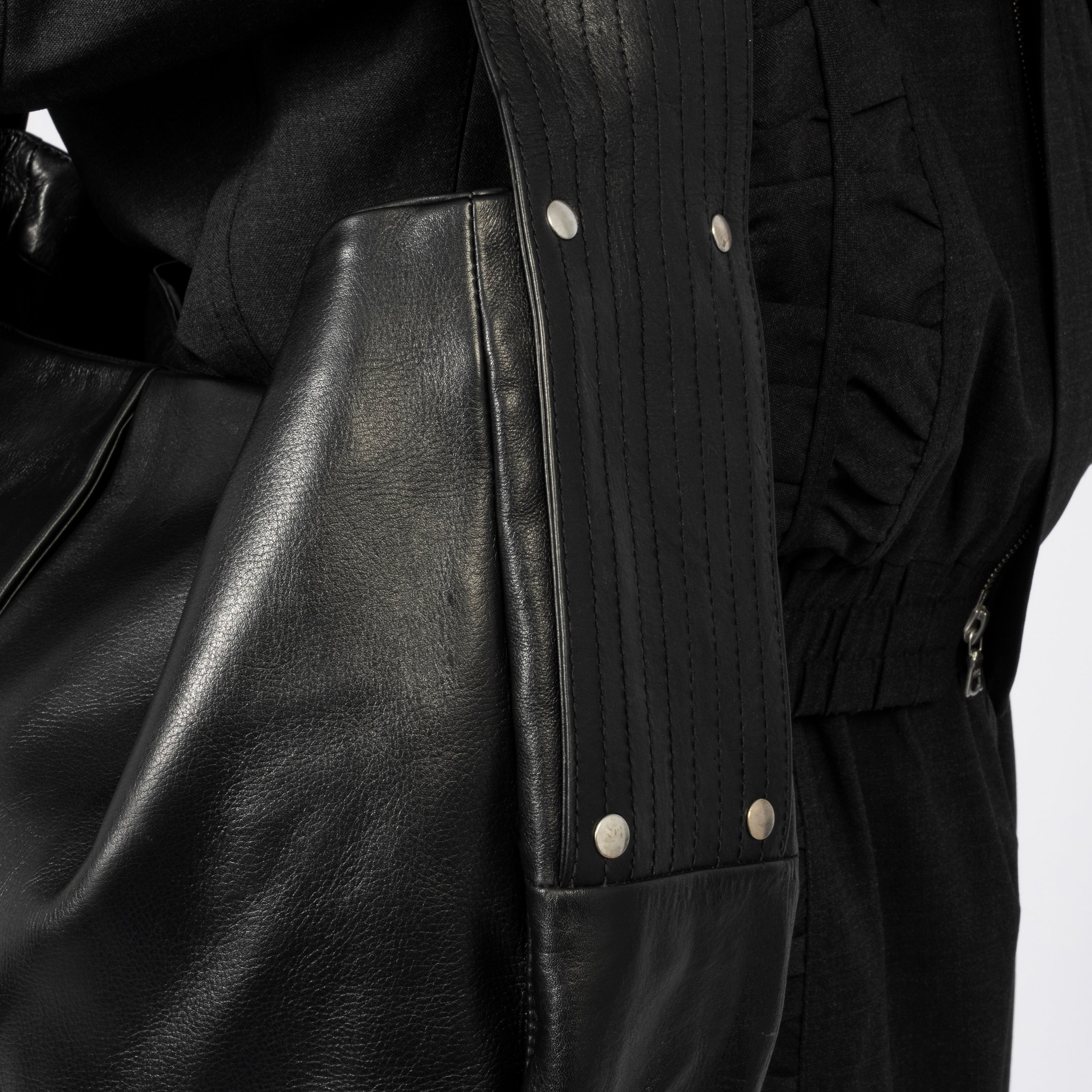 [SAGE NATION] BOX PLEAT BAG _ BLACK
