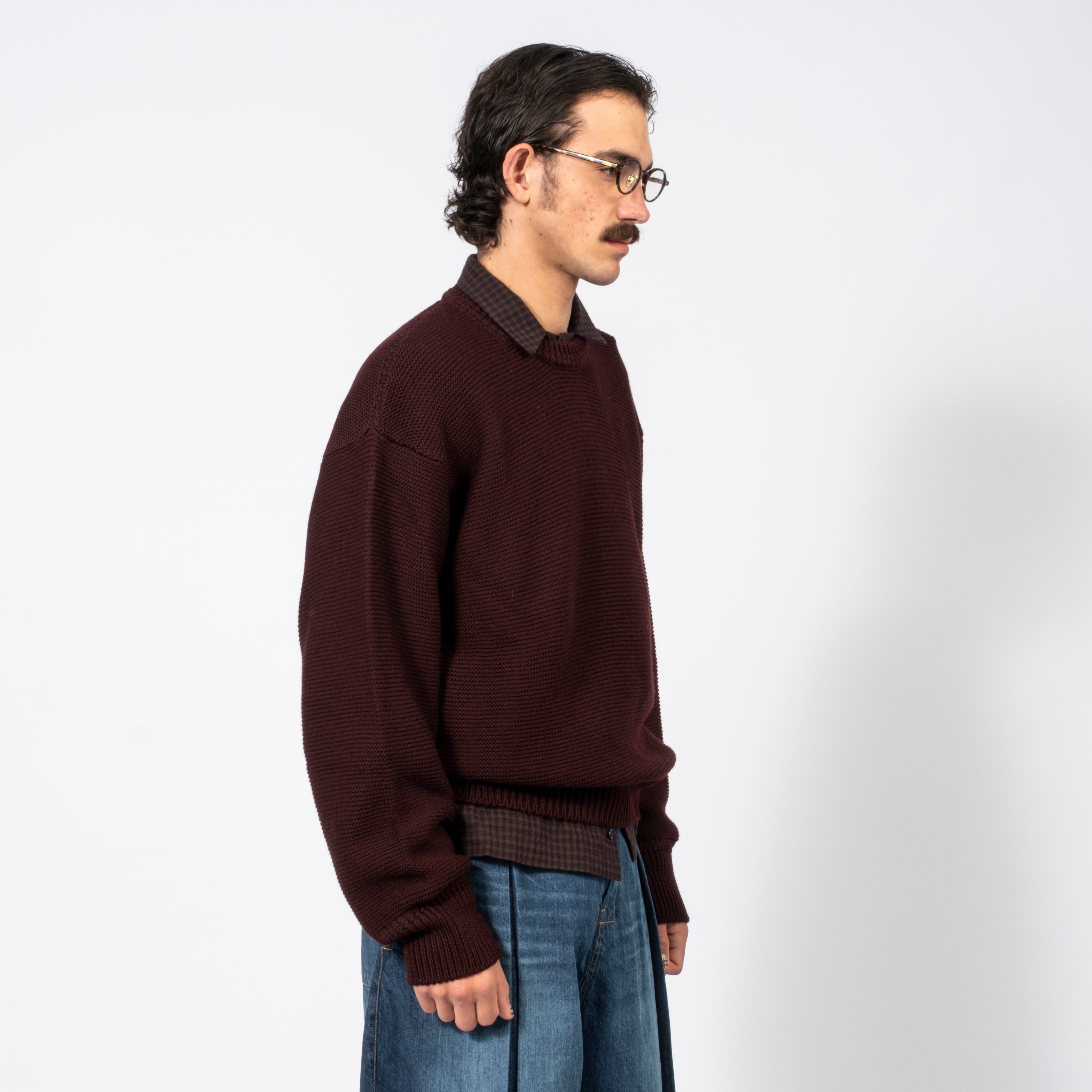 [SAGE NATION] MACKENZIE KNIT _ DARK PLUM