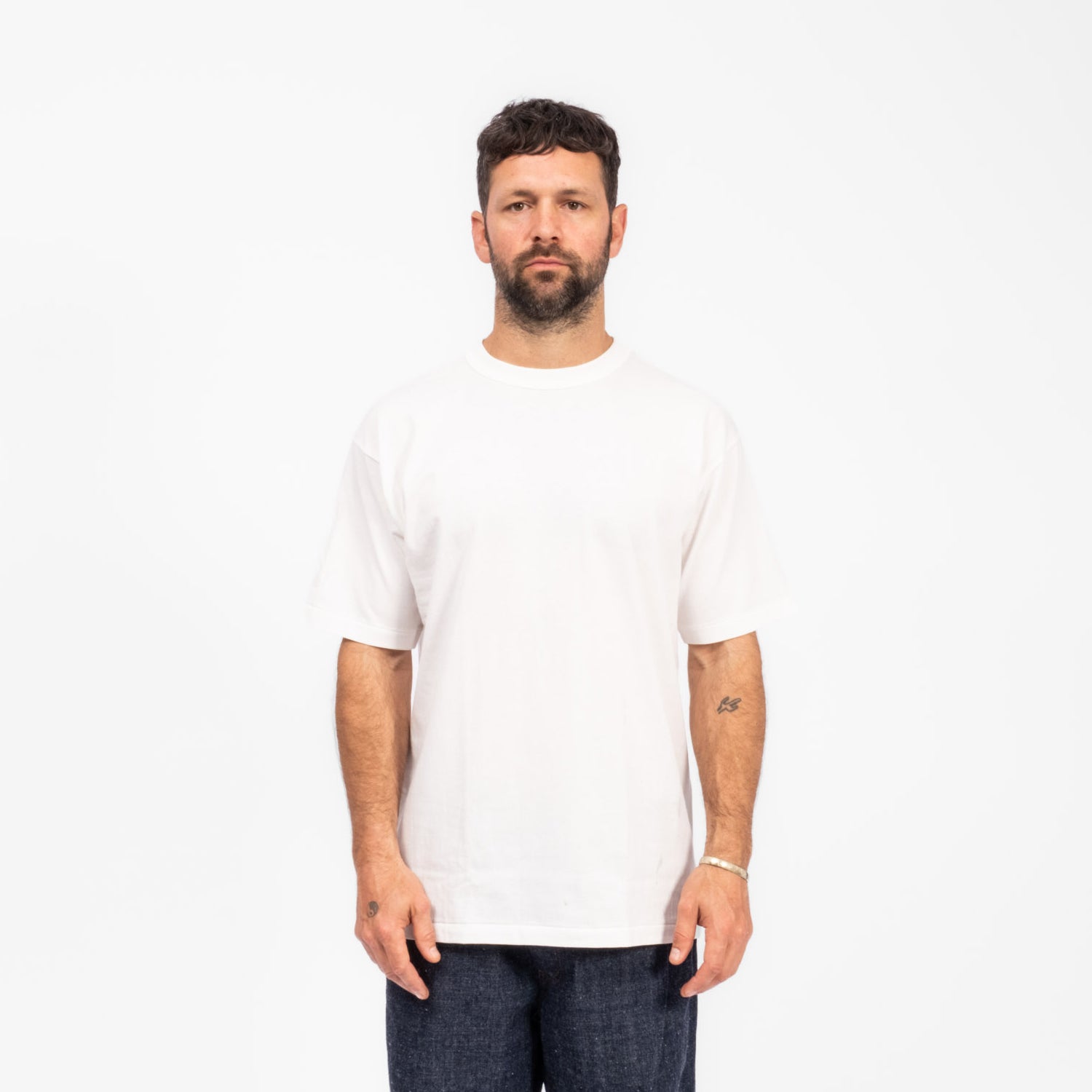 [NIGEL CABOURN] 2PACK GYM T-SHIRT _ WHITE