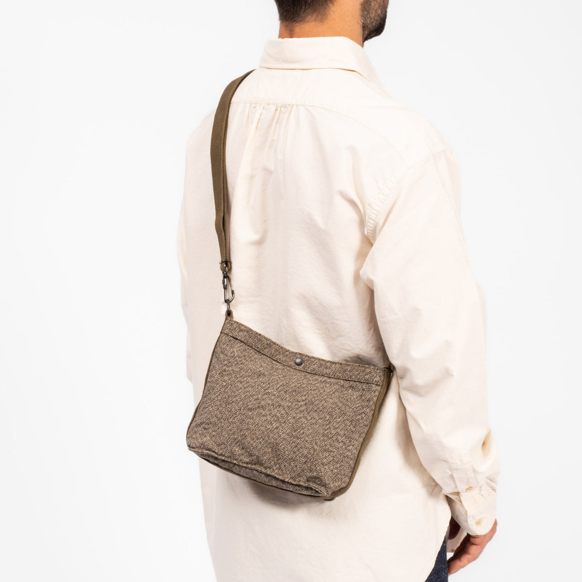 [NIGEL CABOURN] MAGAZINE BAG SWISS ARMY _ DARK GREEN