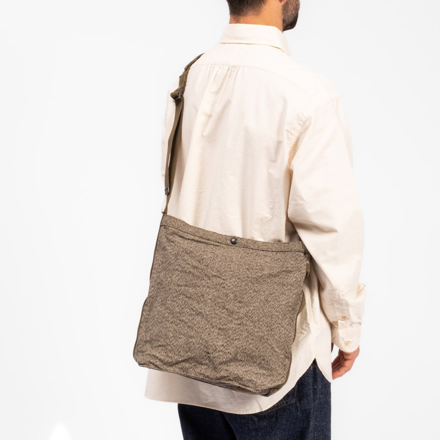[NIGEL CABOURN] MAIL BAG SWISS ARMY _ DARK GREEN