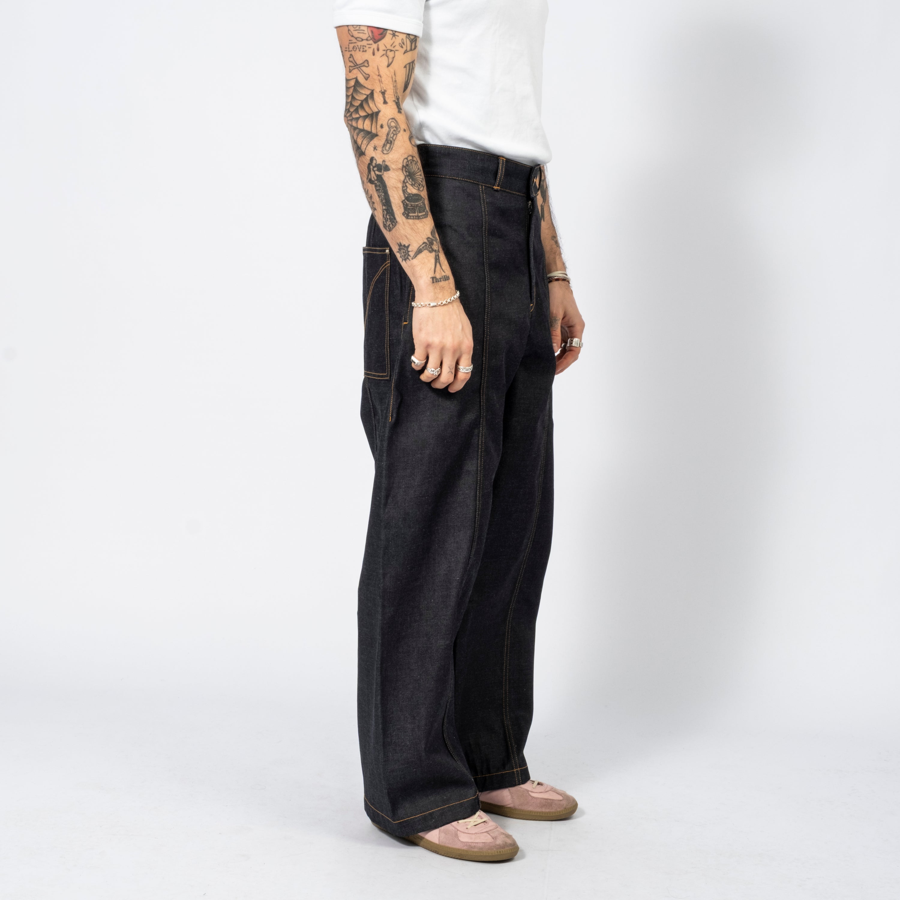 [SAGE NATION] WELT TROUSER _ RAW DENIM