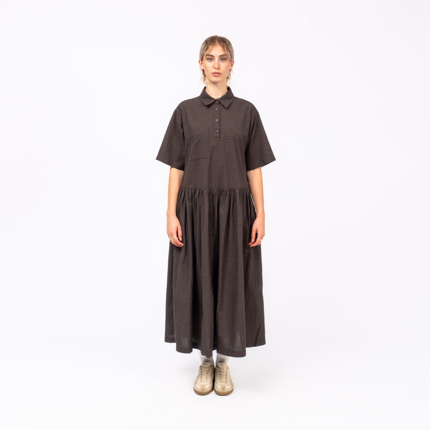 [YMC] PARKLIFE DRESS _ GREY MULTI