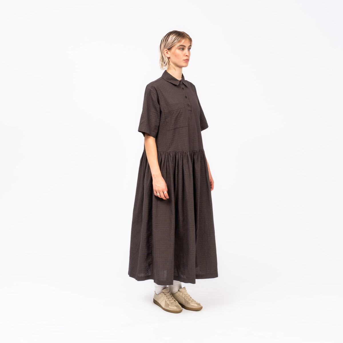 [YMC] PARKLIFE DRESS _ GREY MULTI