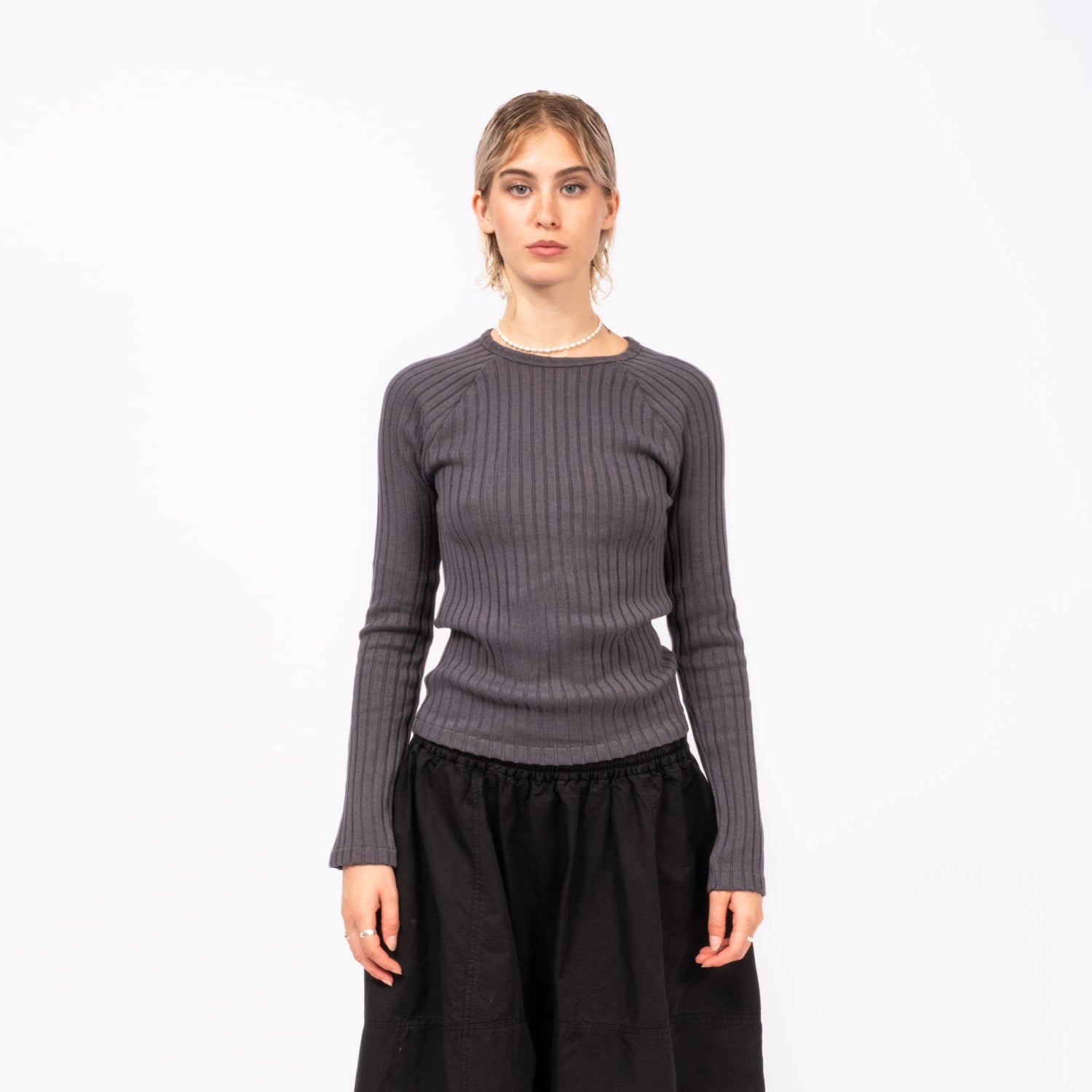 [YMC] CHAROTTE RAGLAN TOP _ CHARCOAL