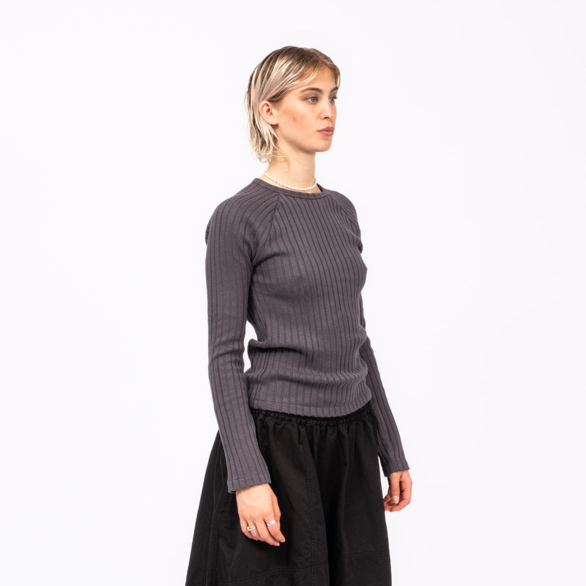 [YMC] CHAROTTE RAGLAN TOP _ CHARCOAL