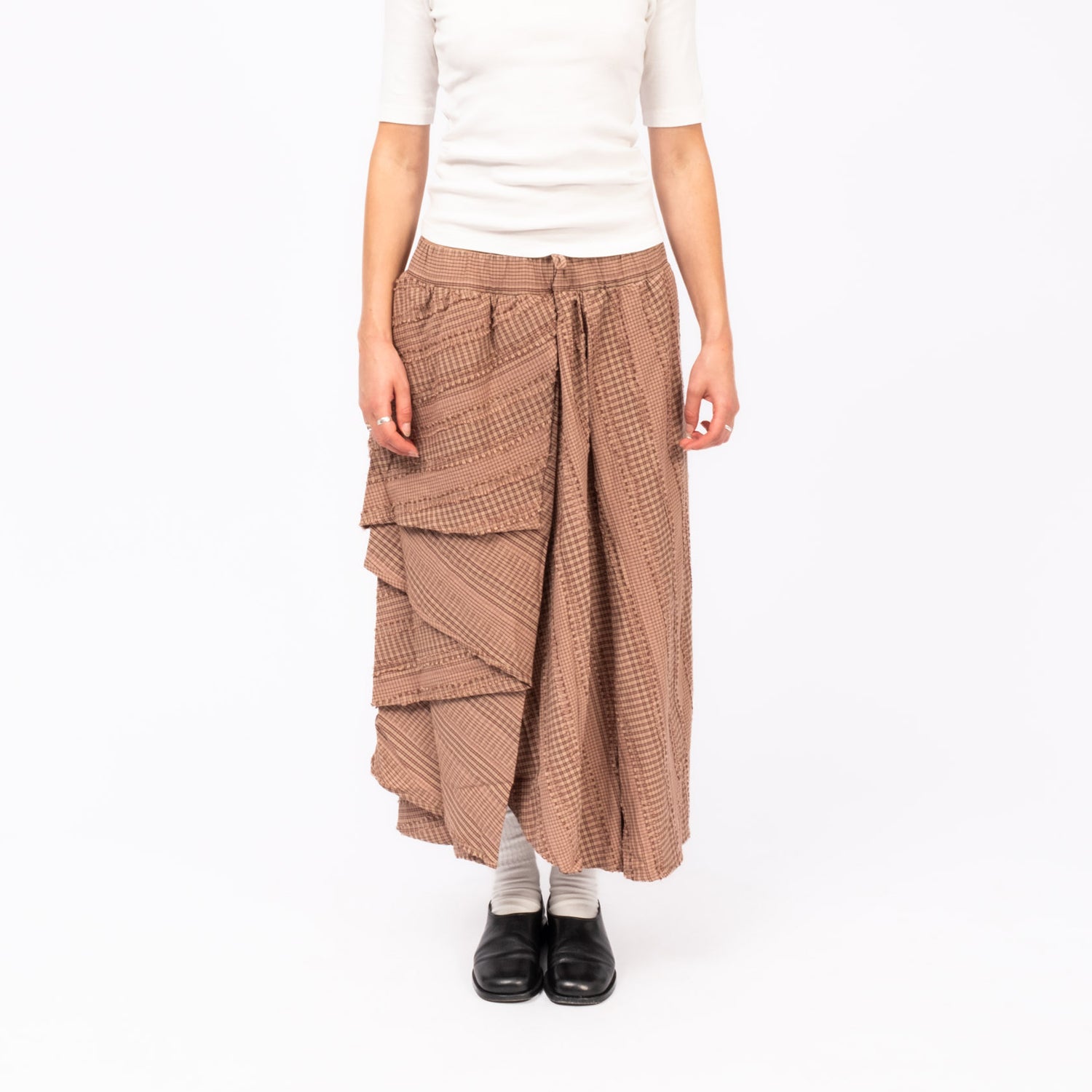 [YMC] TLC SKIRT _ BROWN MULTI