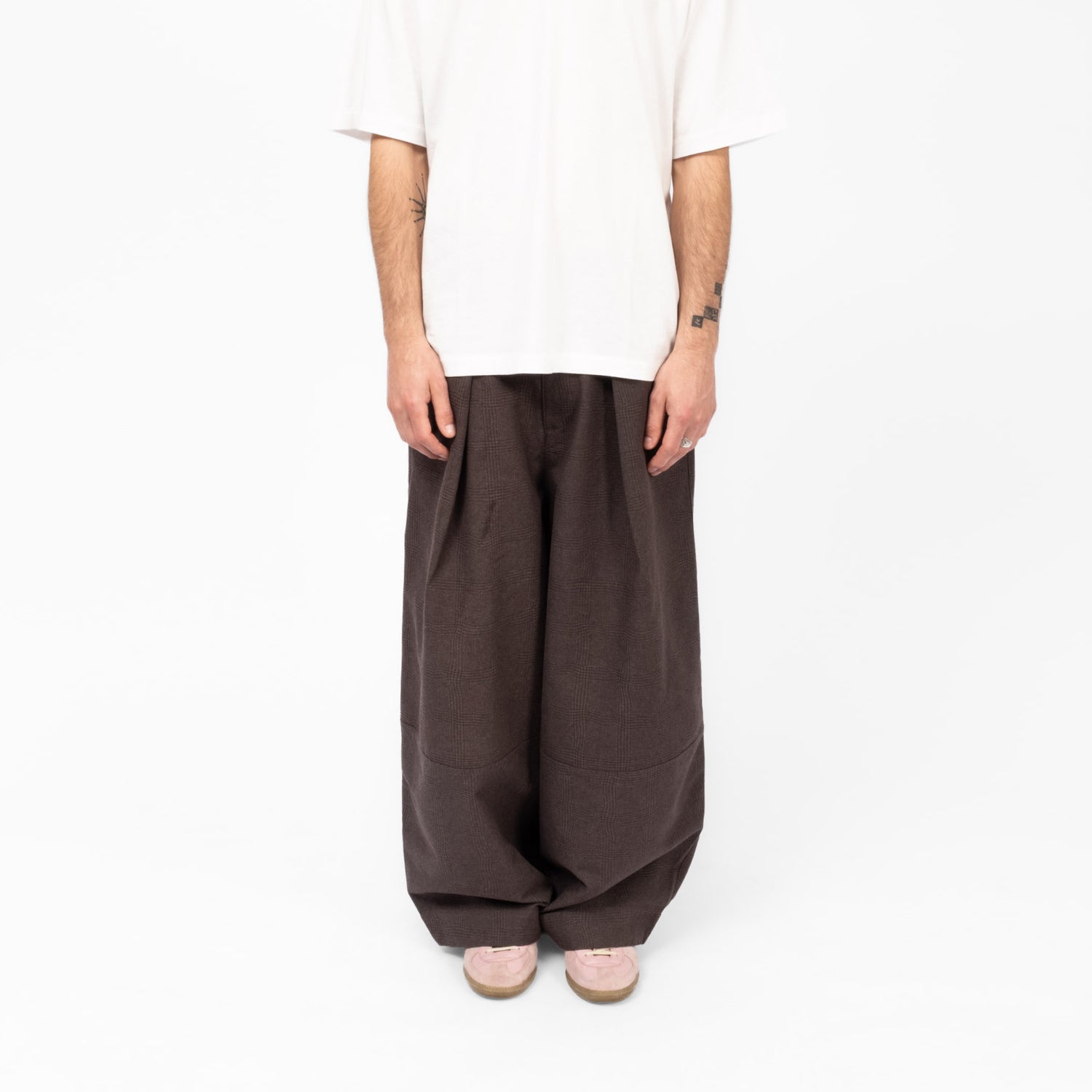 [YMC] MEN WAVY JACQUARD DEADBEAT TROUSER _ BROWN
