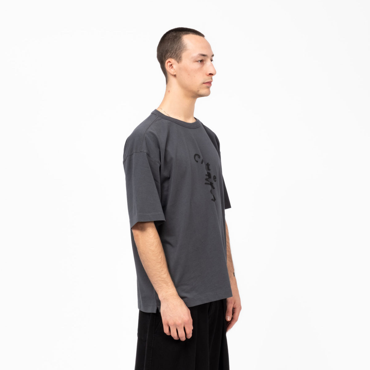 [YMC] TRIPLE SCRAMBLED PRINT T SHIRT _ GREY