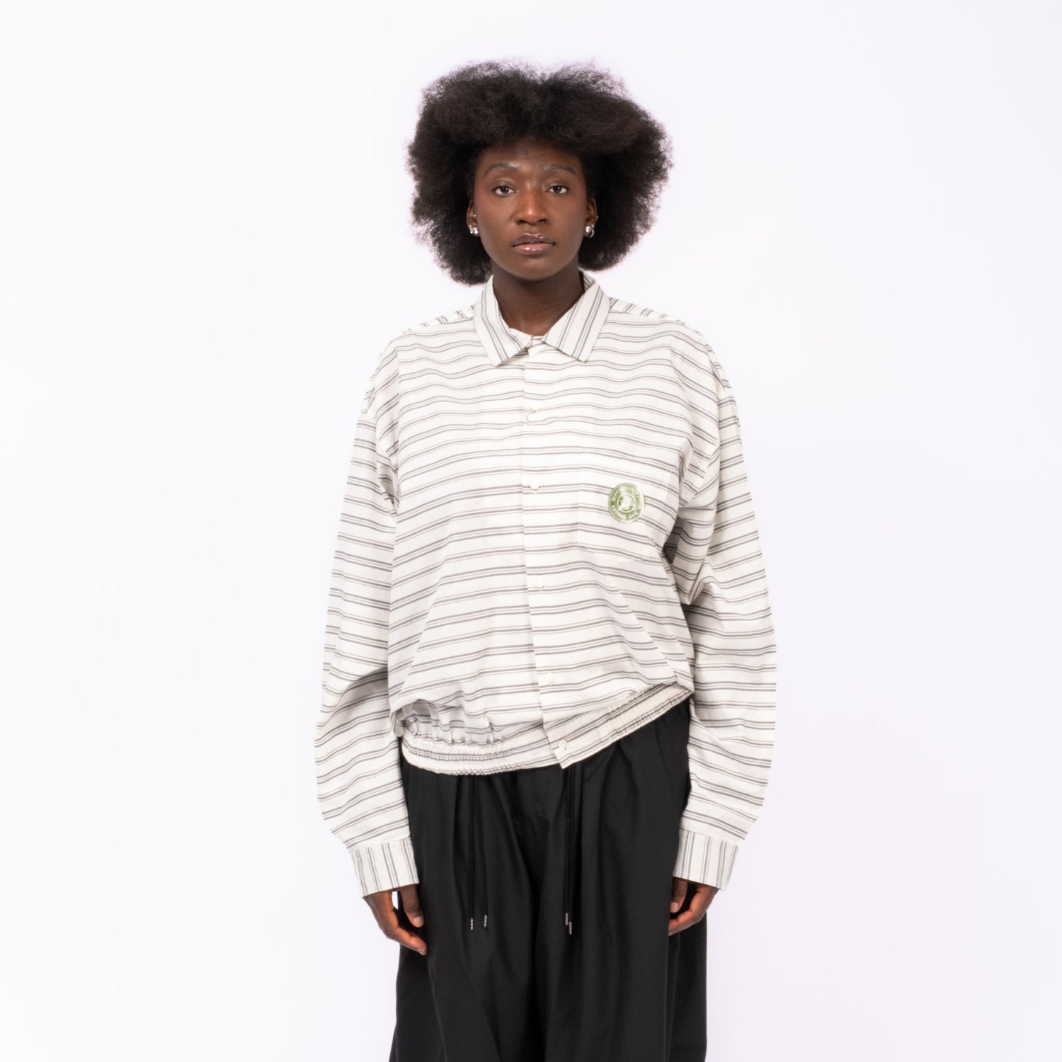 [SILLAGE] BANSHU ORI RIBBED SHIRTS _ HORIZONTAL STRIPES