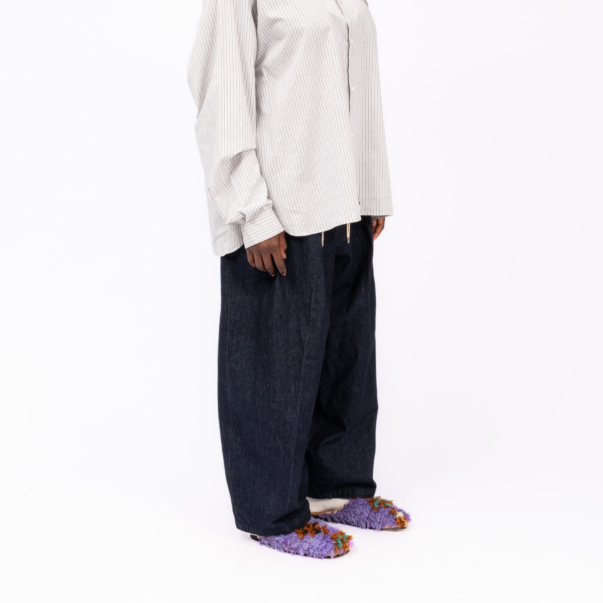 [SILLAGE] CIRCULAR PANTS DENIM _ ONE WASH