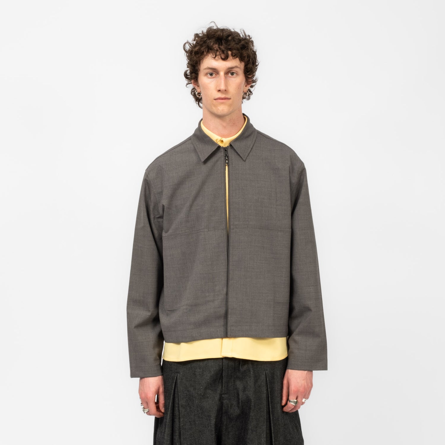 [SAGE NATION] PETROL JACKET _ LIGHT GREY