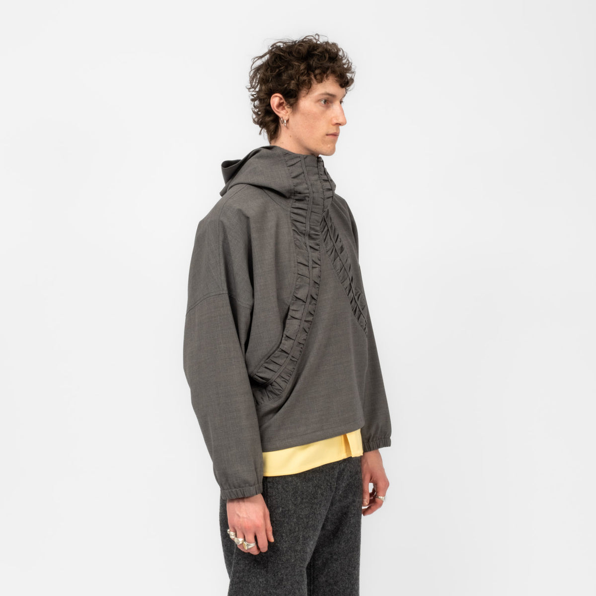 [SAGE NATION] FOSSIL SMOCK _ LIGHT GREY