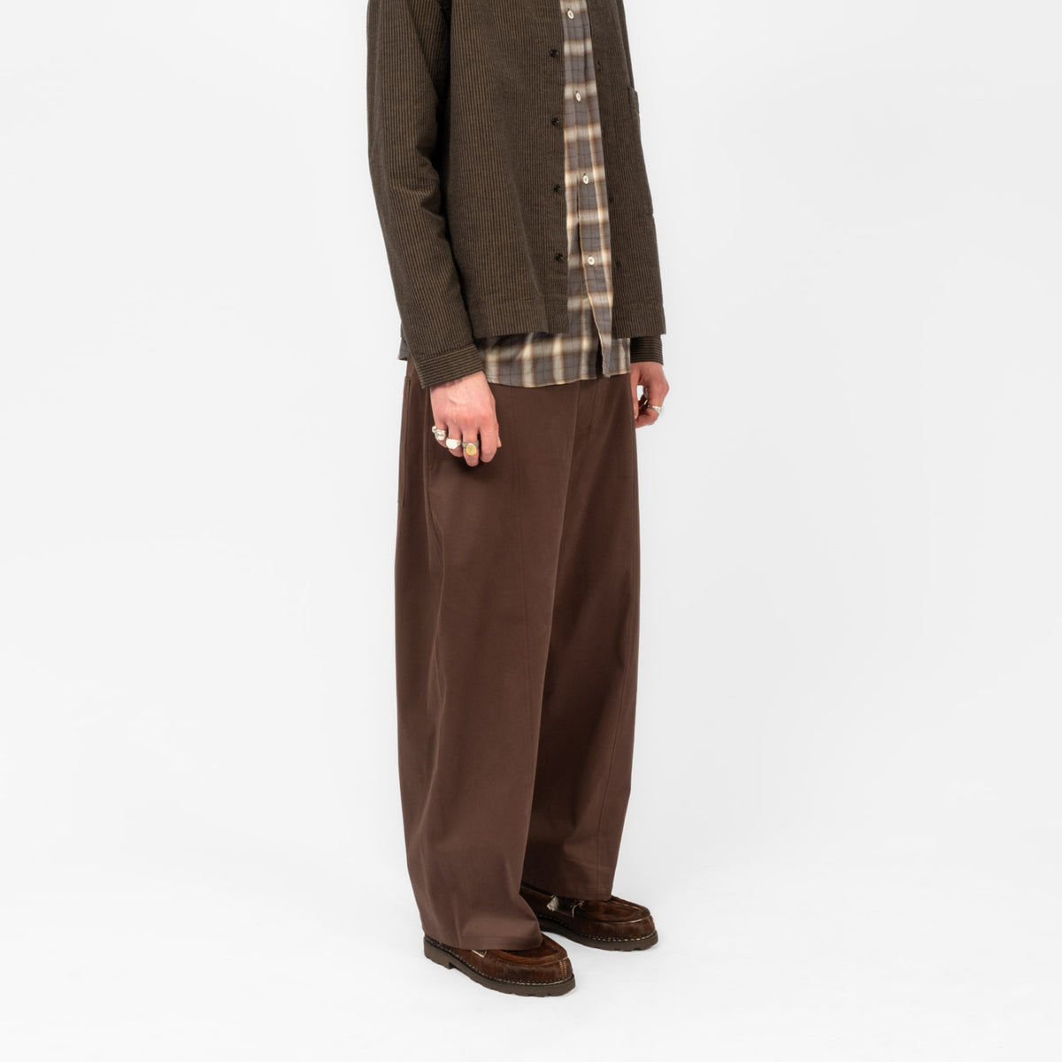 [SAGE NATION] WELT TROUSER _ BROWN