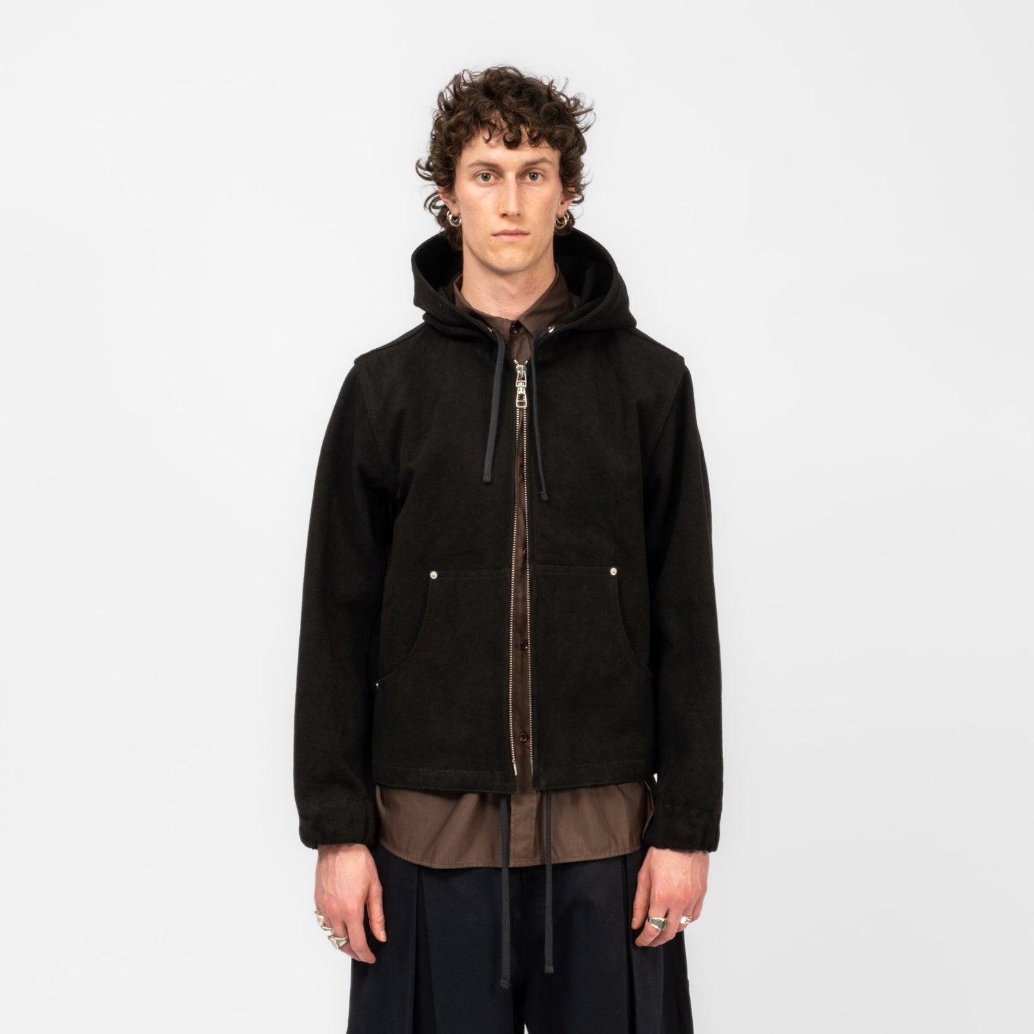 [SAGE NATION] HOODIE JACKET _ BLACK