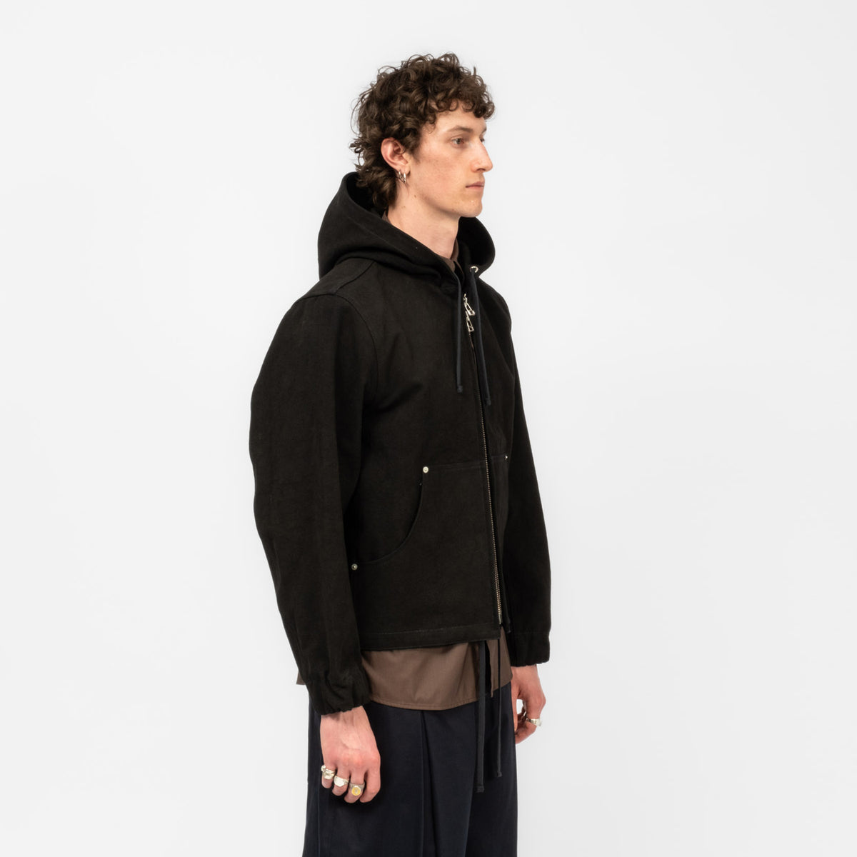 [SAGE NATION] HOODIE JACKET _ BLACK