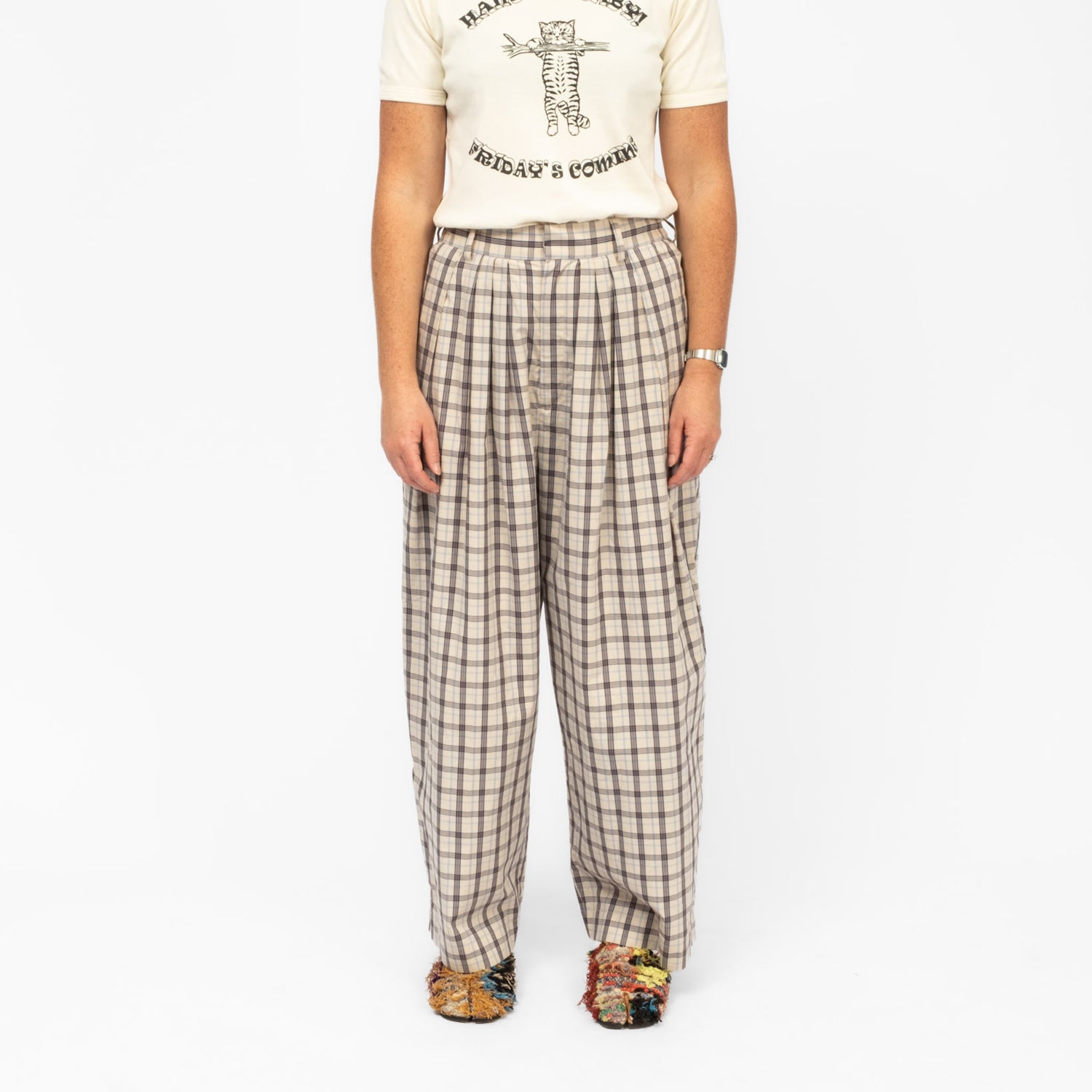 [RHODOLIRION] TUCK BALLON PANT _ BEIGE