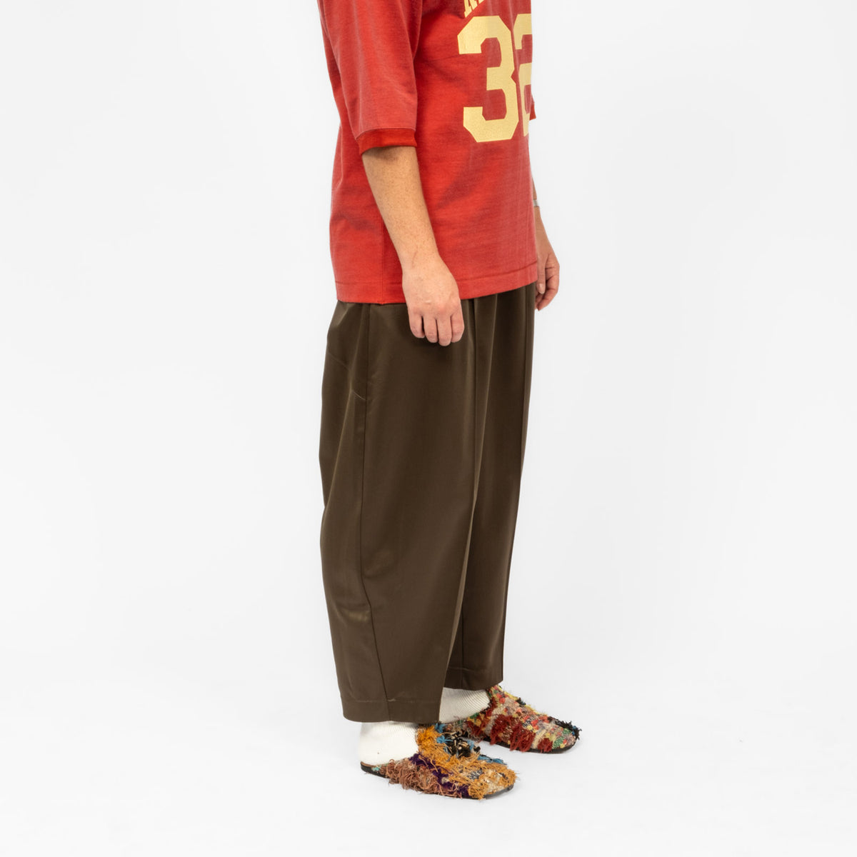 [RHODOLIRION] BARREL PANT _ OLIVE