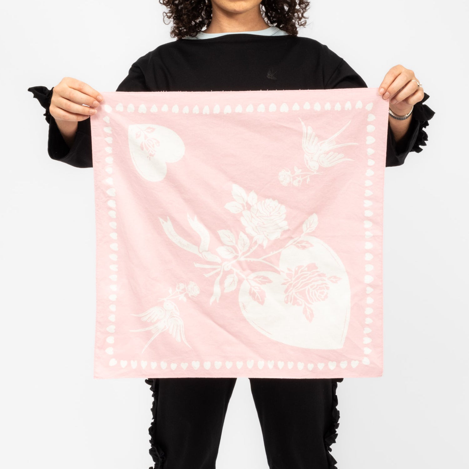 [RHODOLIRION] HANDKERCHIEF _ PINK