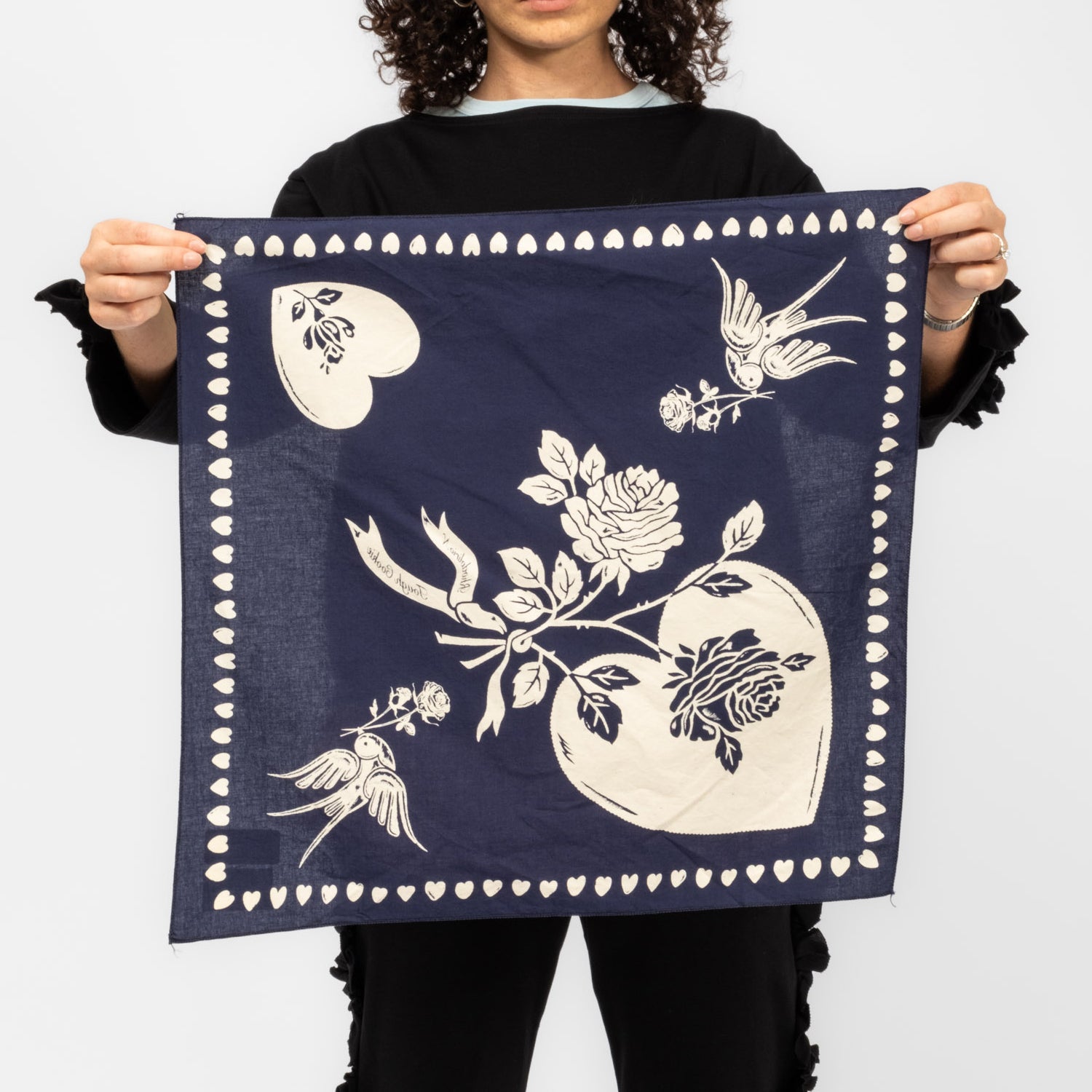 [RHODOLIRION] HANDKERCHIEF _ NAVY