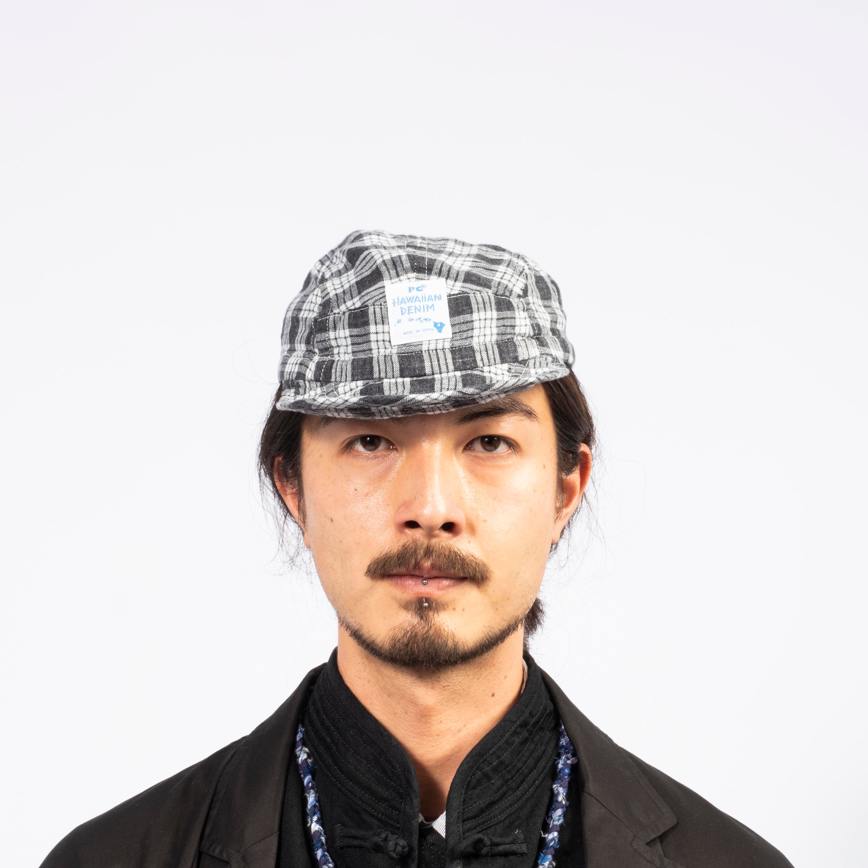[PORTER CLASSIC] LINEN PALAKA BASEBALL CAP _ BLACK