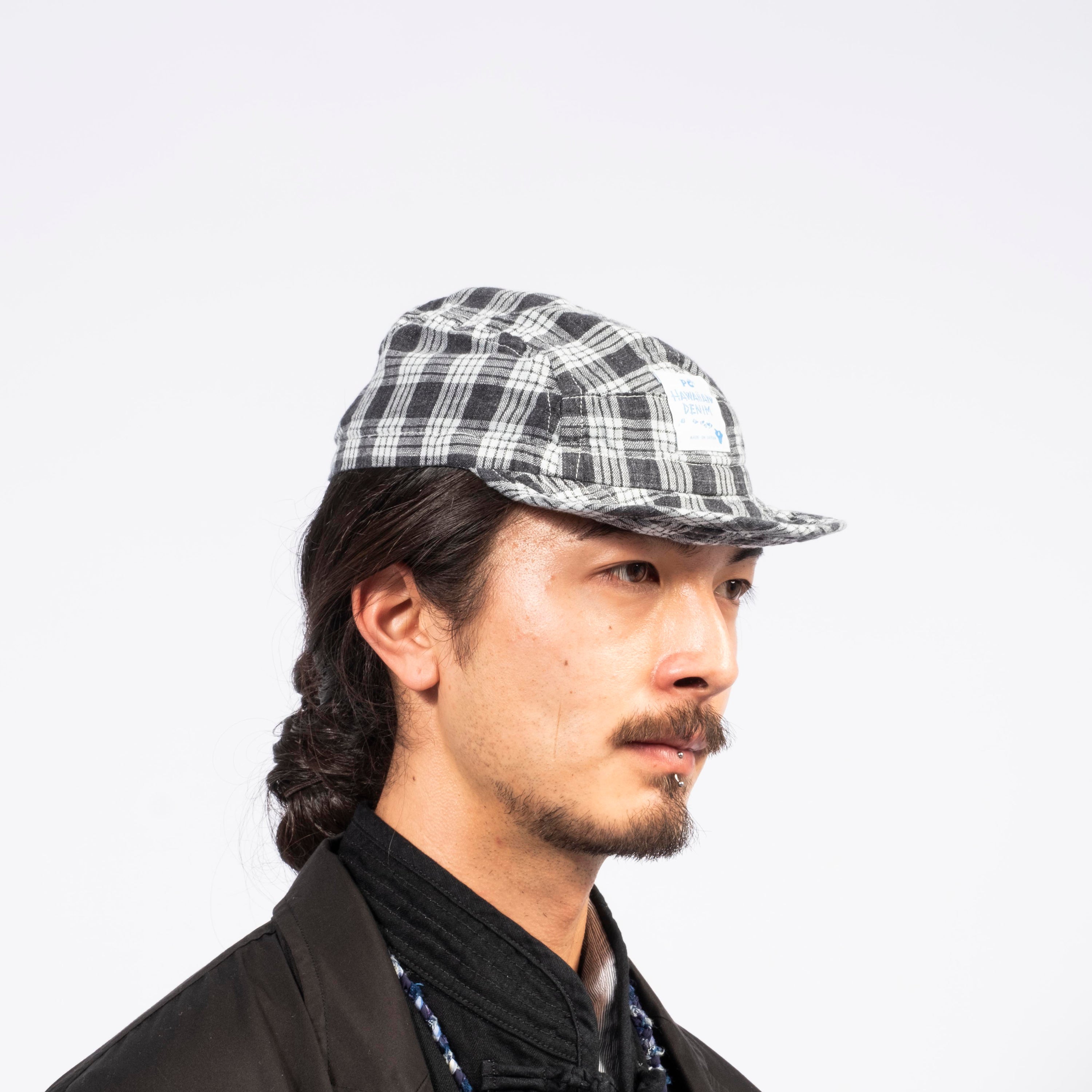 [PORTER CLASSIC] LINEN PALAKA BASEBALL CAP _ BLACK