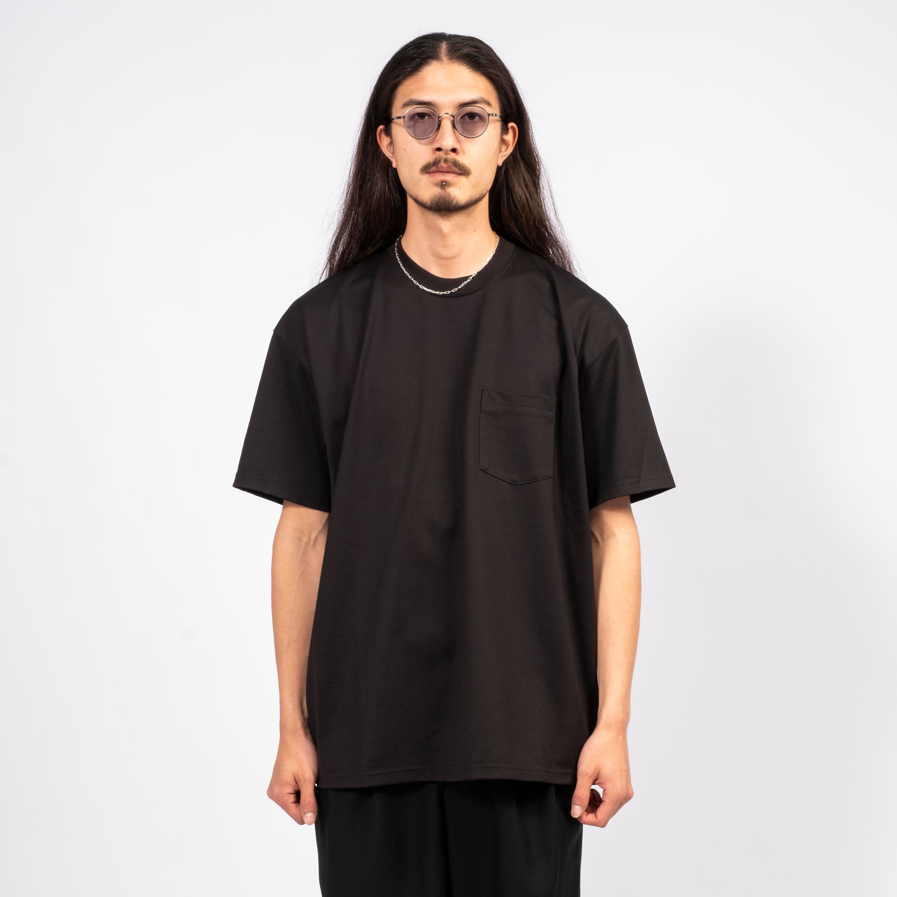 [SSSTEIN] ST.1331 OVERSIZED POCKET TEE _ BLACK