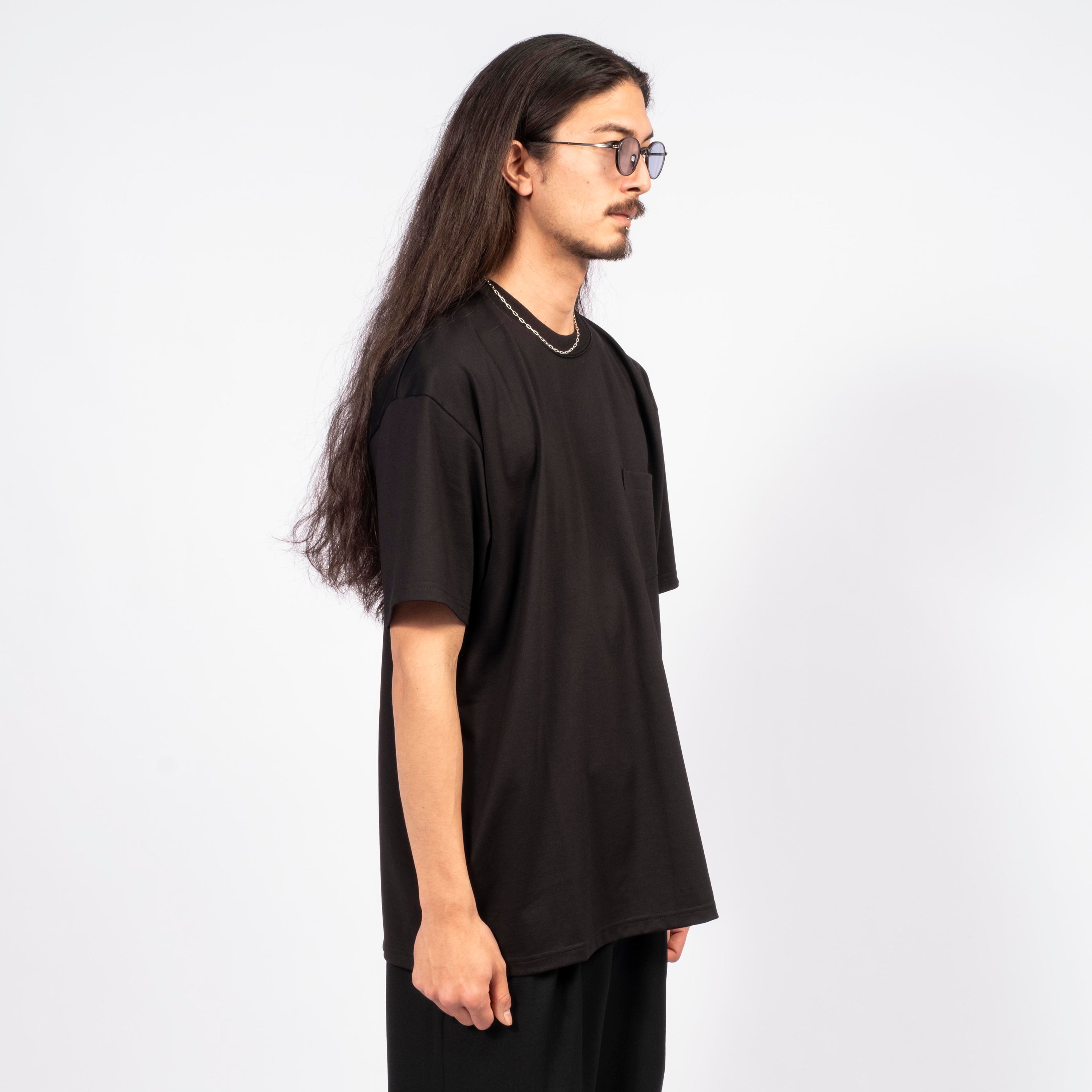 [SSSTEIN] ST.1331 OVERSIZED POCKET TEE _ BLACK