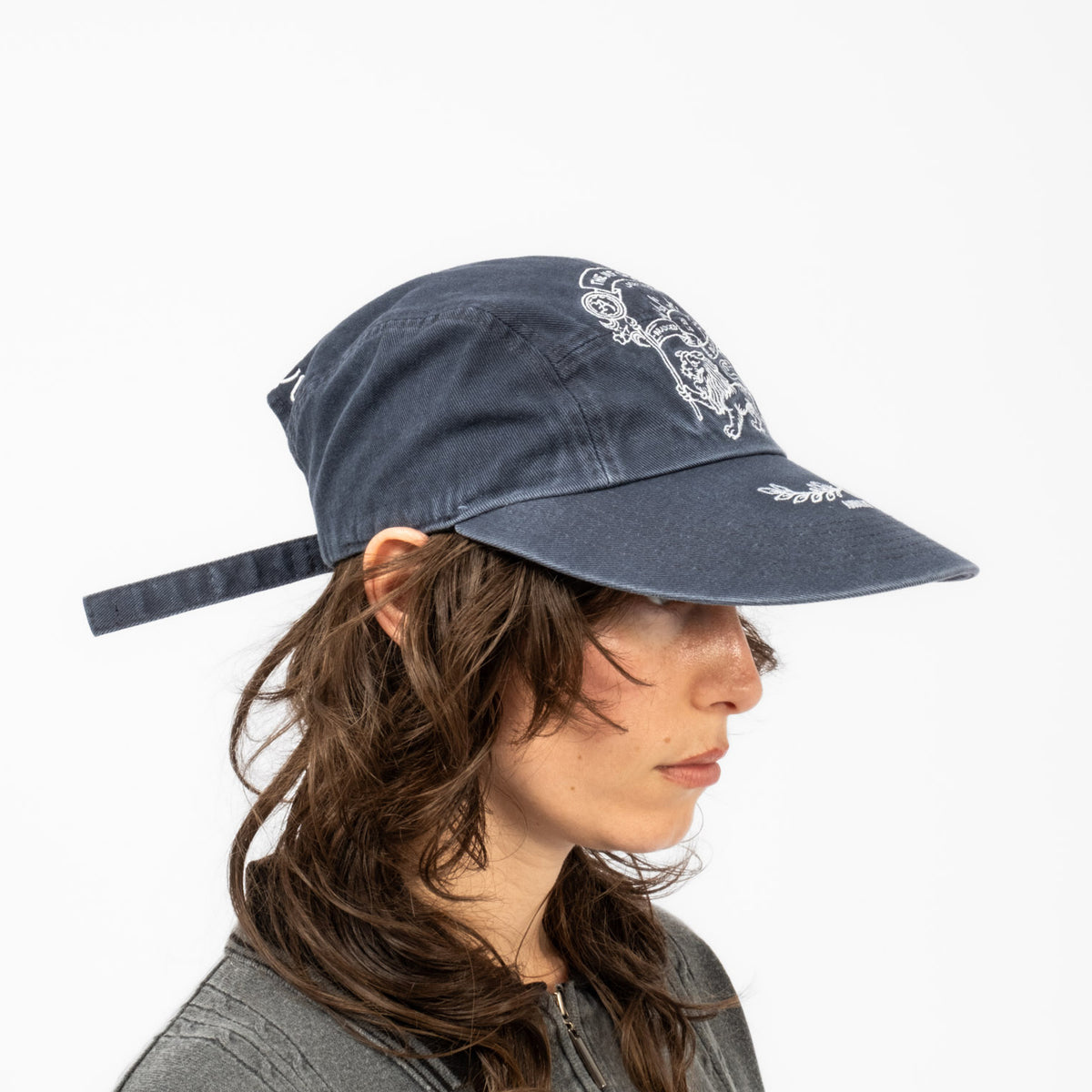 [AJOBYAJO] THE ME DECADE EMBLEM CAMP CAP _ NAVY