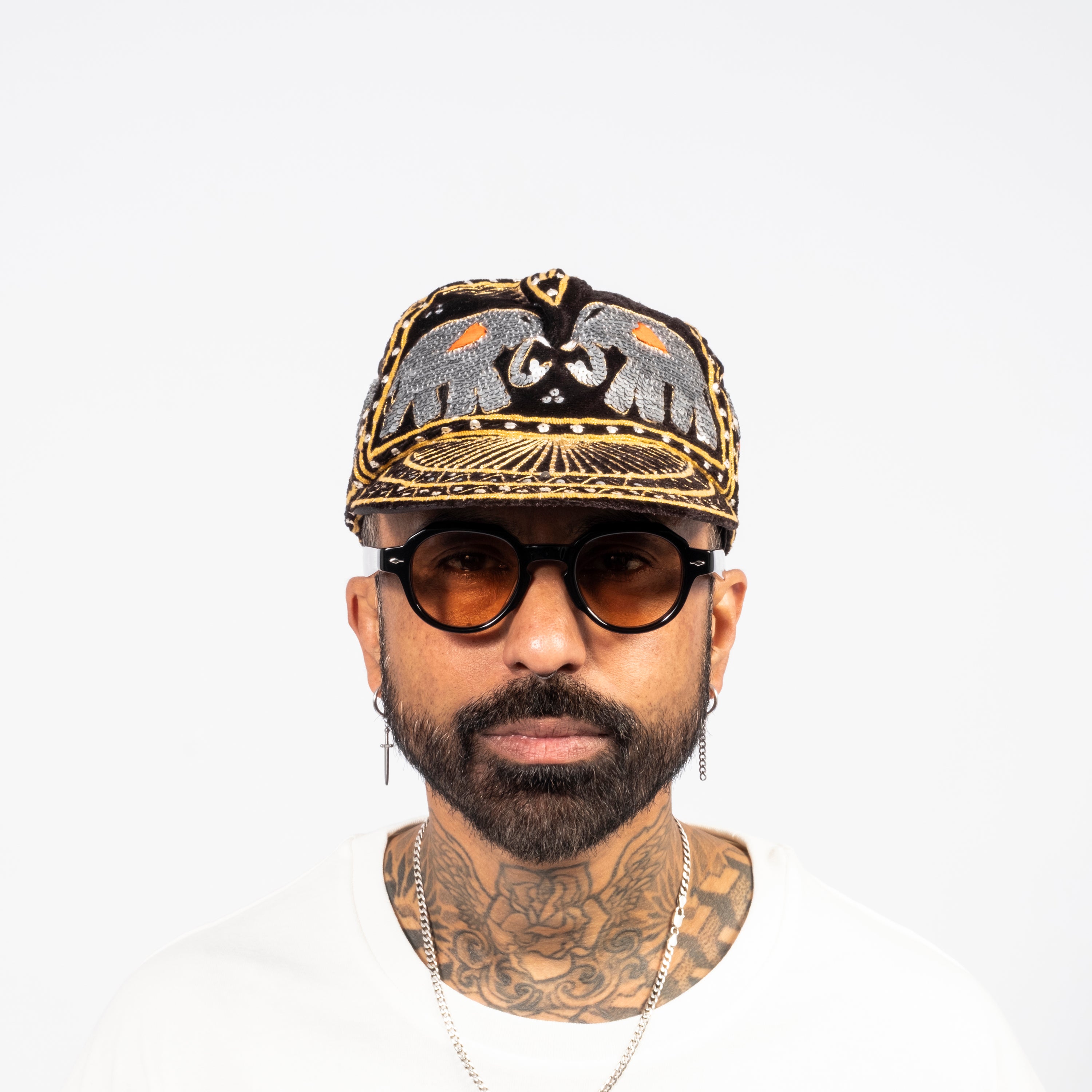 [GALERIE21] ELEPHANT SEQUIN CAP _ BRONZE