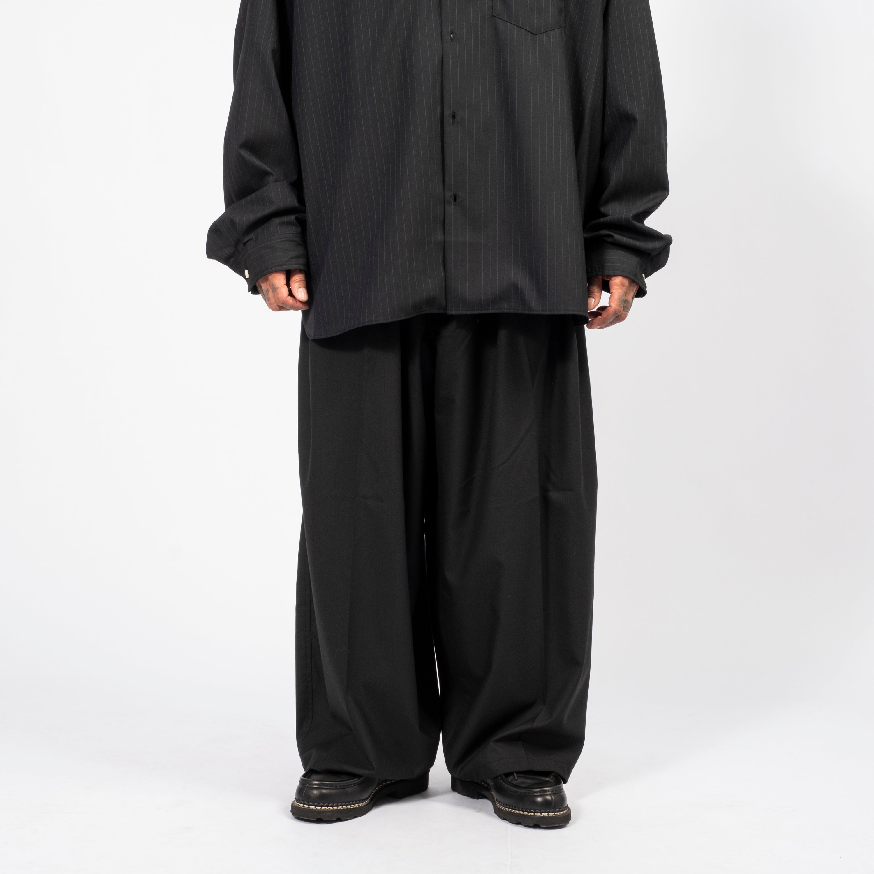 [SILLAGE] CIRCULAR PANTS _ BLACK