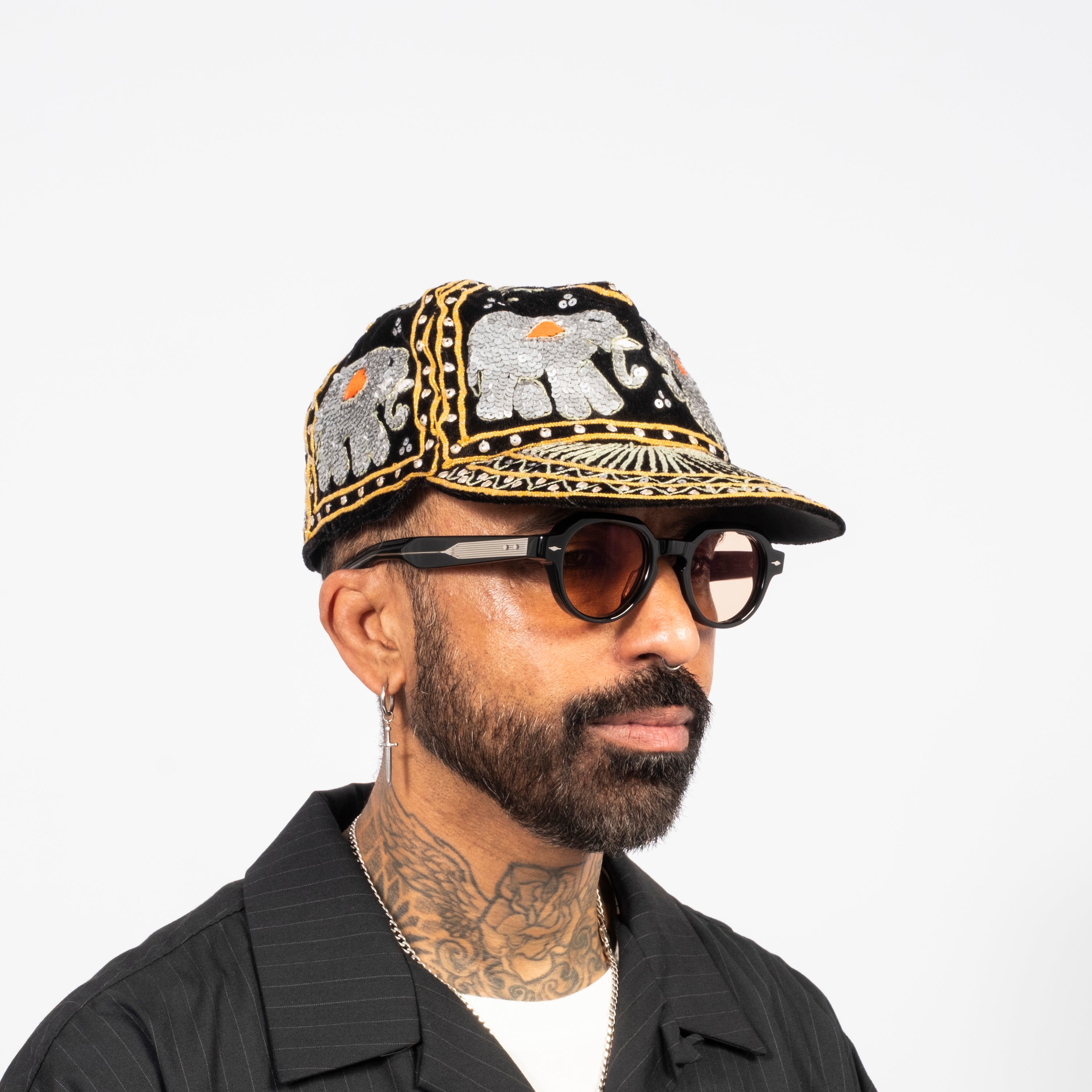 [GALERIE21] ELEPHANT SEQUIN CAP _ JADE
