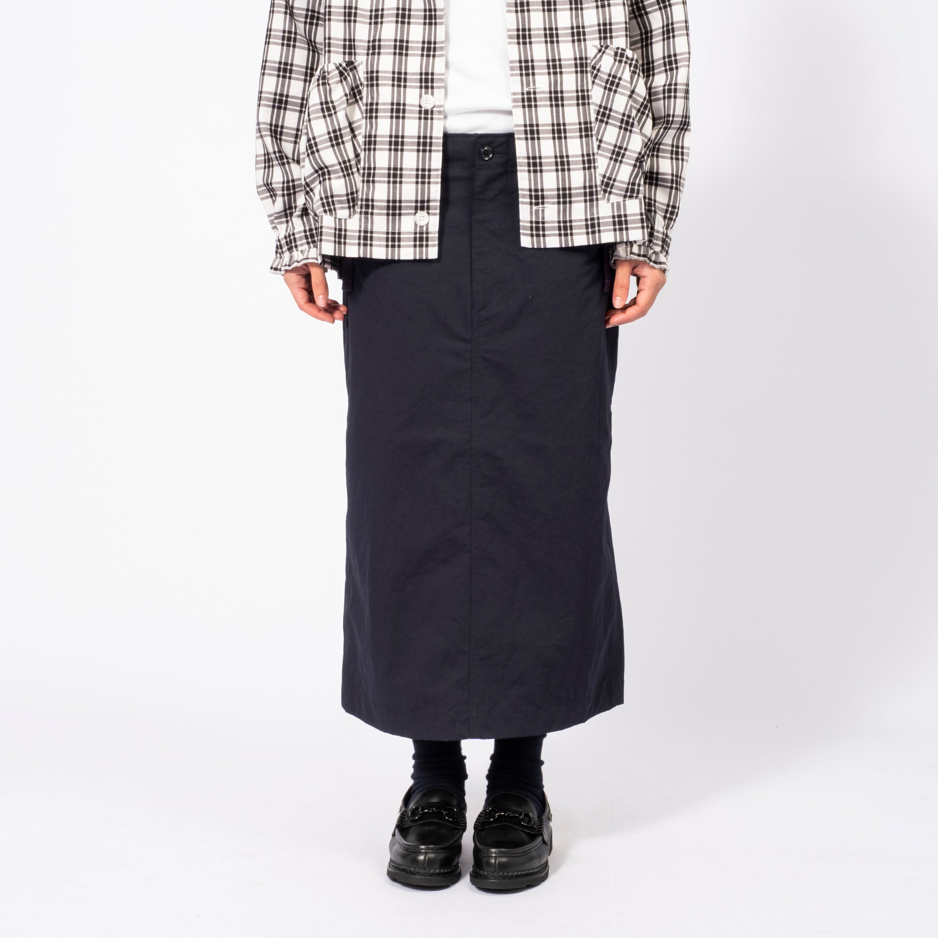 [NANAMICA] RELAXED FIT CARGO SKIRT _ NAVY