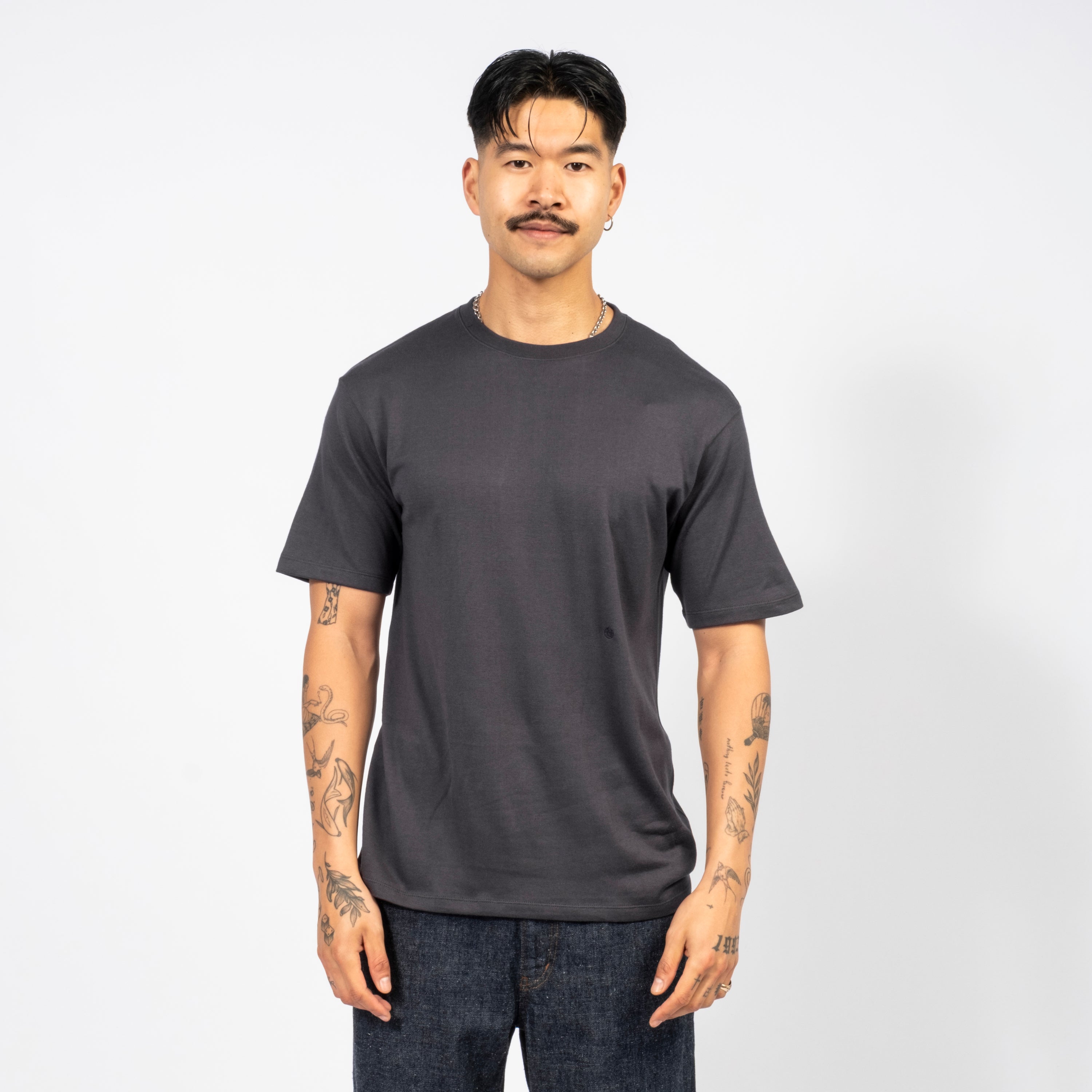 [NANAMICA] LOOPWHEEL COOLMAX JERSEY T _ NAVY