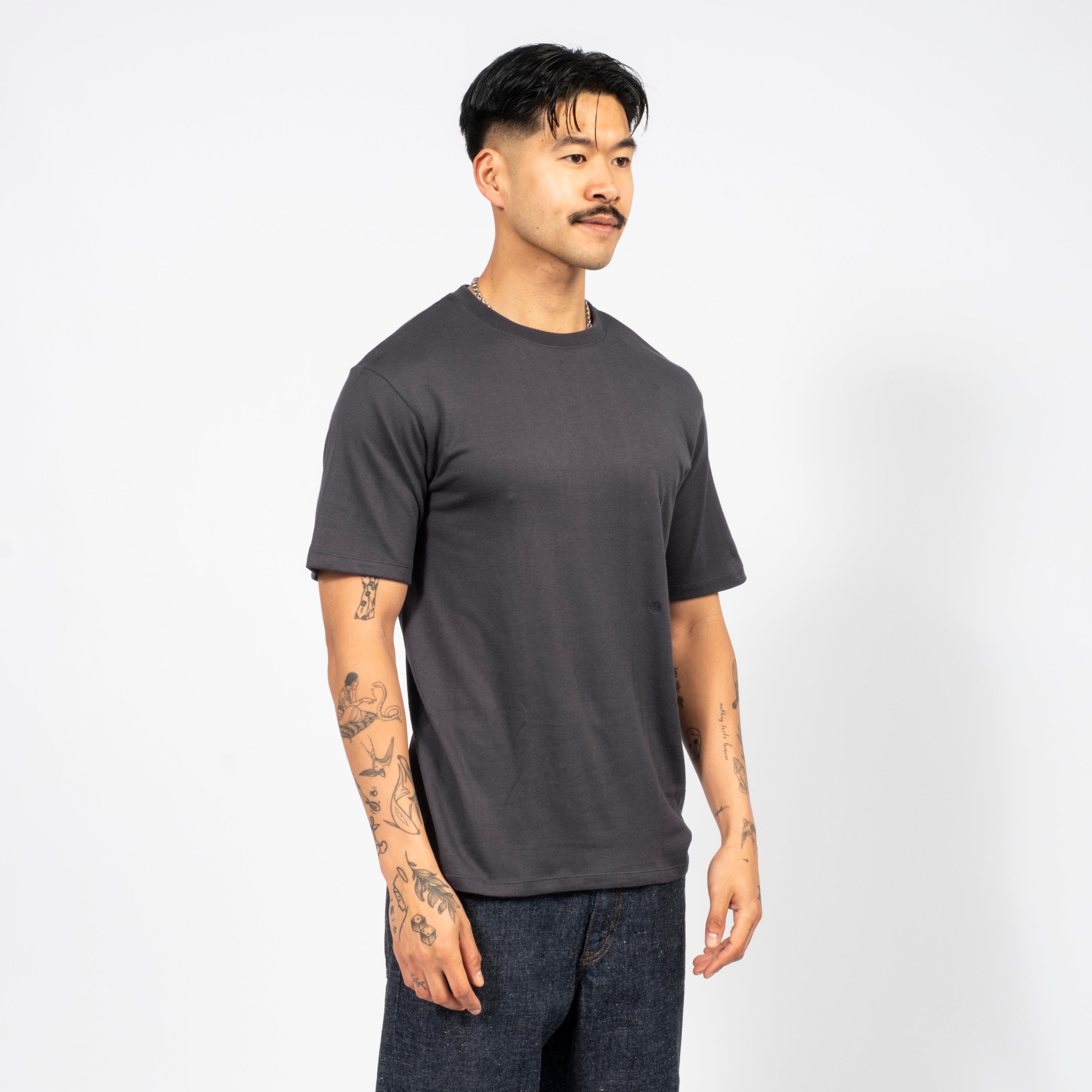 [NANAMICA] LOOPWHEEL COOLMAX JERSEY T _ NAVY