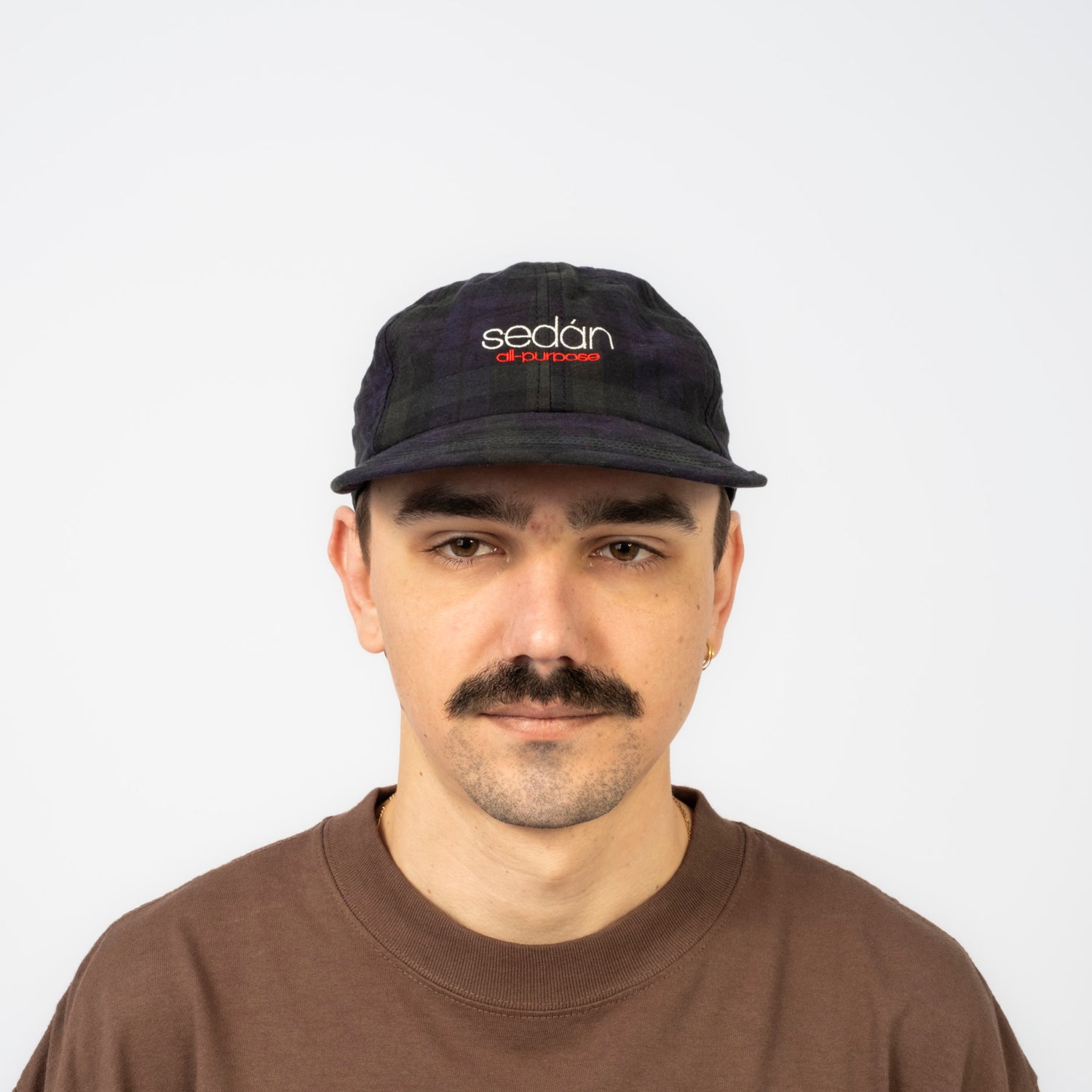 [SEDAN ALL-PURPOSE] CLASSIC LOGO COTTON LINEN CAP _ BLACK WATCH