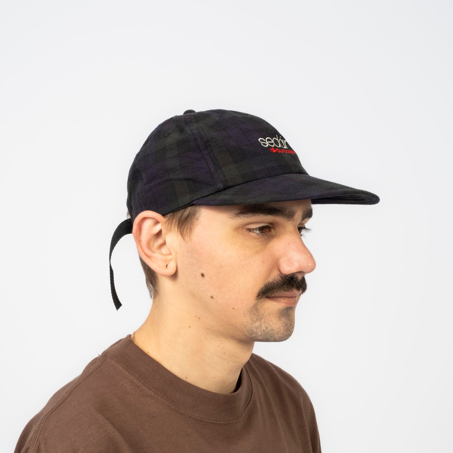 [SEDAN ALL-PURPOSE] CLASSIC LOGO COTTON LINEN CAP _ BLACK WATCH