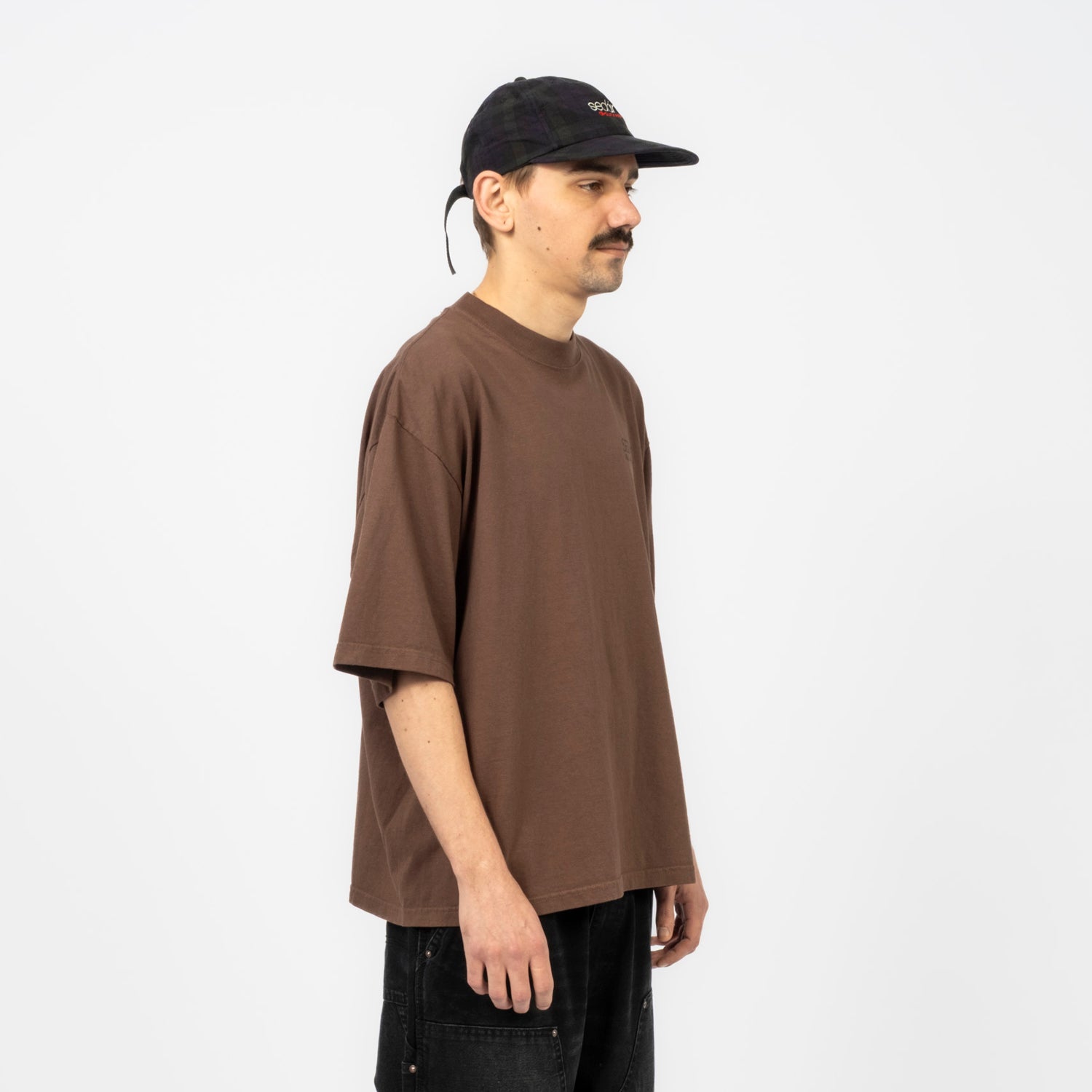 [SEDAN ALL-PURPOSE] GARMENT DYED SS TEE _ DARK BROWN