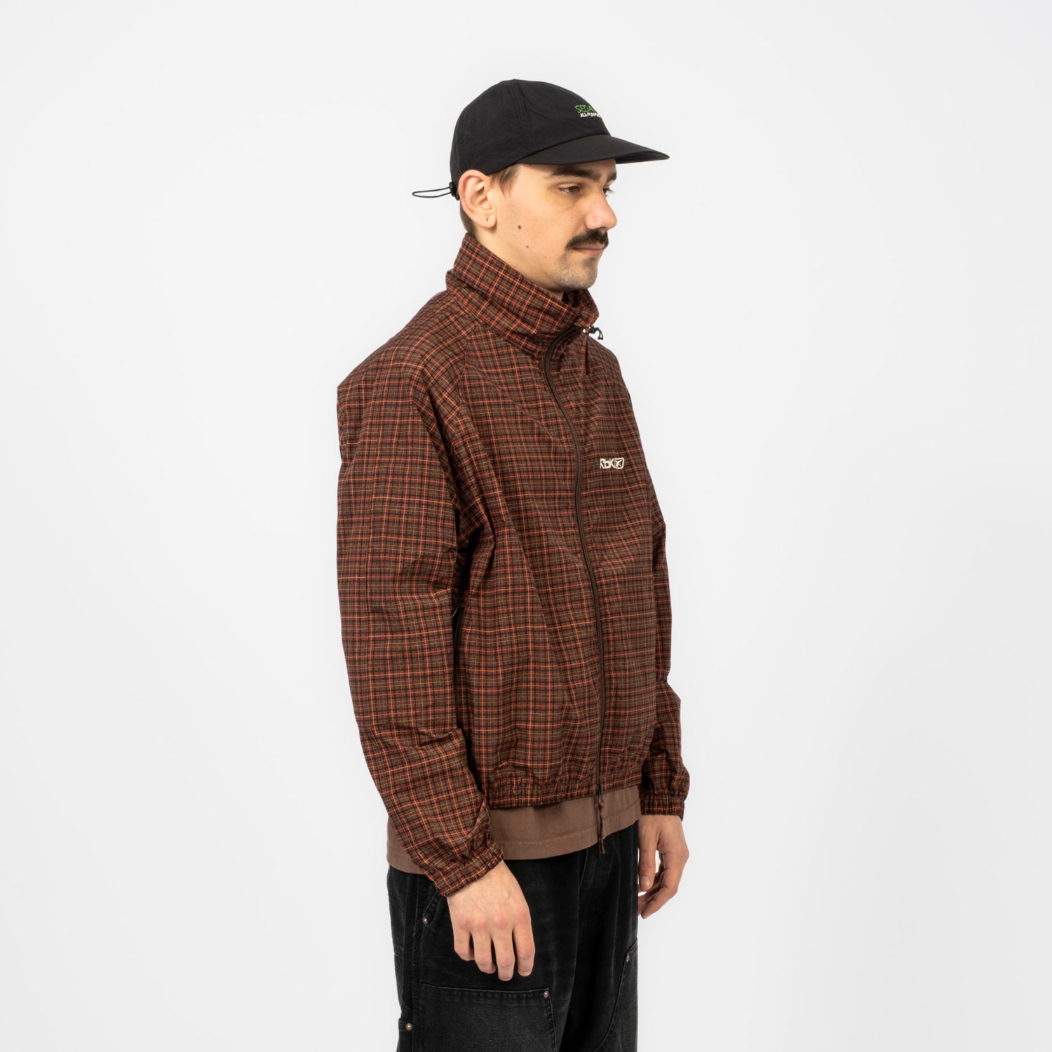 [SEDAN ALL-PURPOSE x REEBOK] TRACK JACKET _ BROWN PLAID