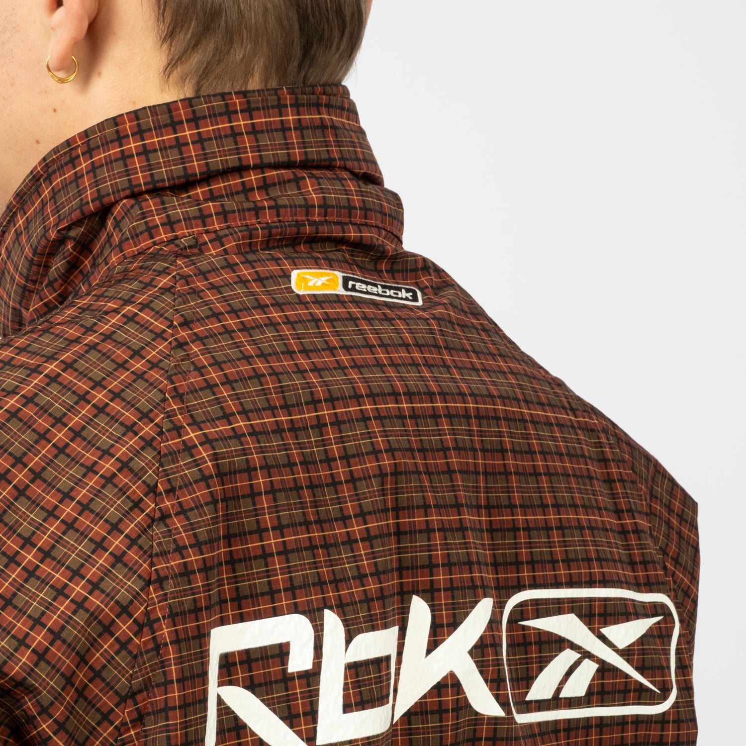 Reebok SEDAN ALL-PURPOSE XL チェック柄ジャケット SEDAN ALL-PURPOSE x REEBOK] TRACK JACKET _ BROWN PLAID
