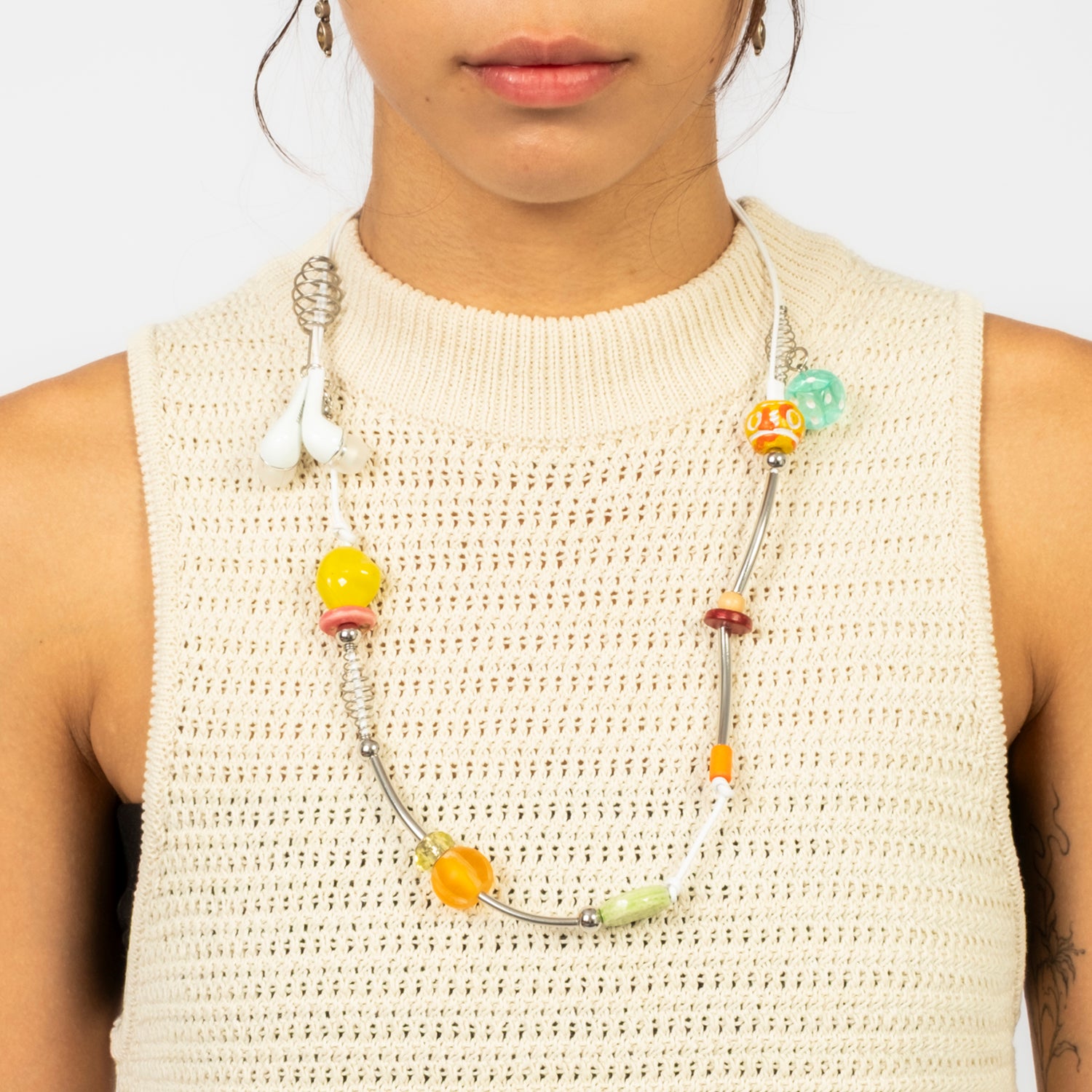 [52HZ LAB] SAMSUNG EARPHONE NECKLACE _ BLUE DICE