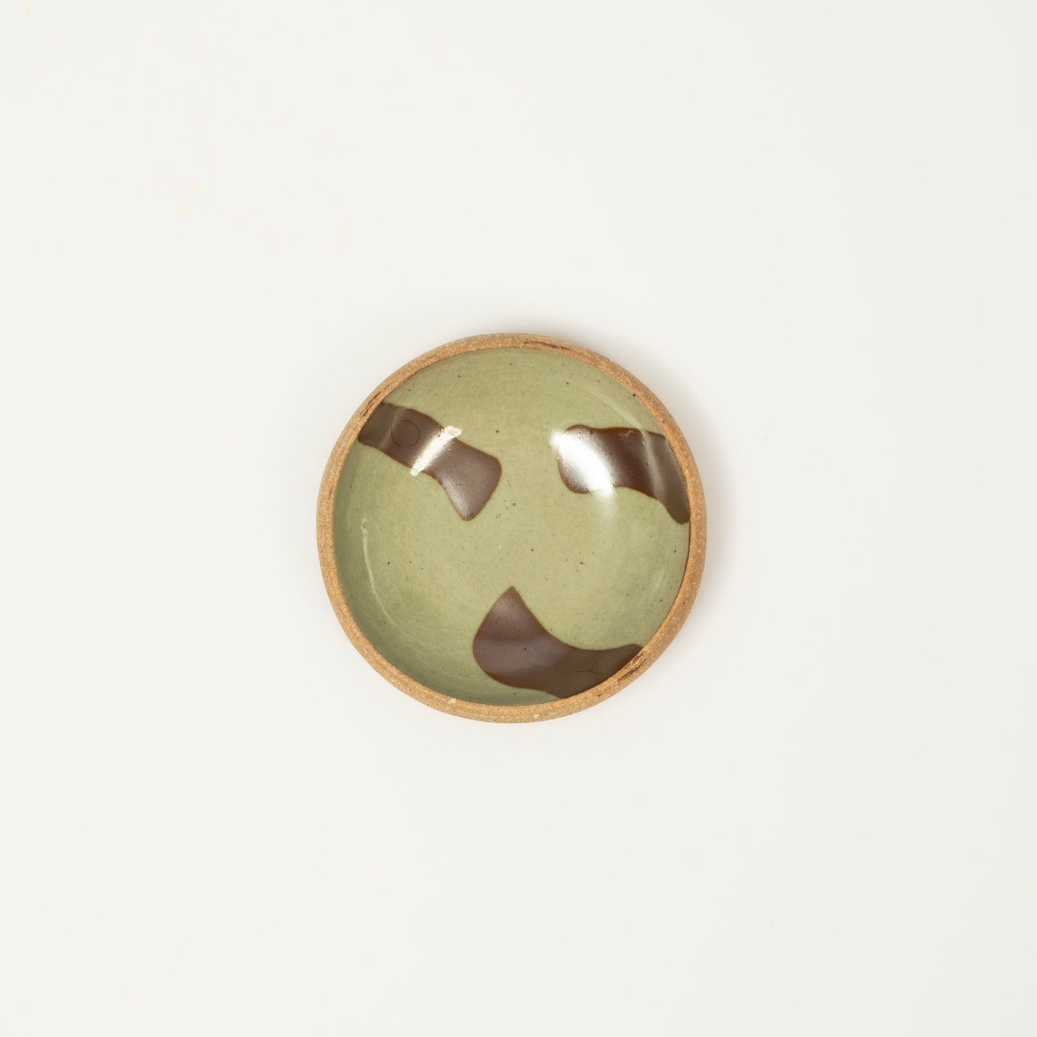 [BEAMS JAPAN] 5671-0740-064 HAMADAGAMA × FENNICA ROUND PLATE _ WHITE BROWN