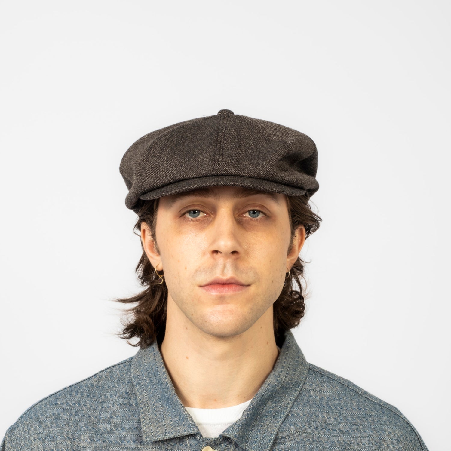 [T.T] LOT.006 NEWSBOY CAP _ MELANGE CHARCOAL