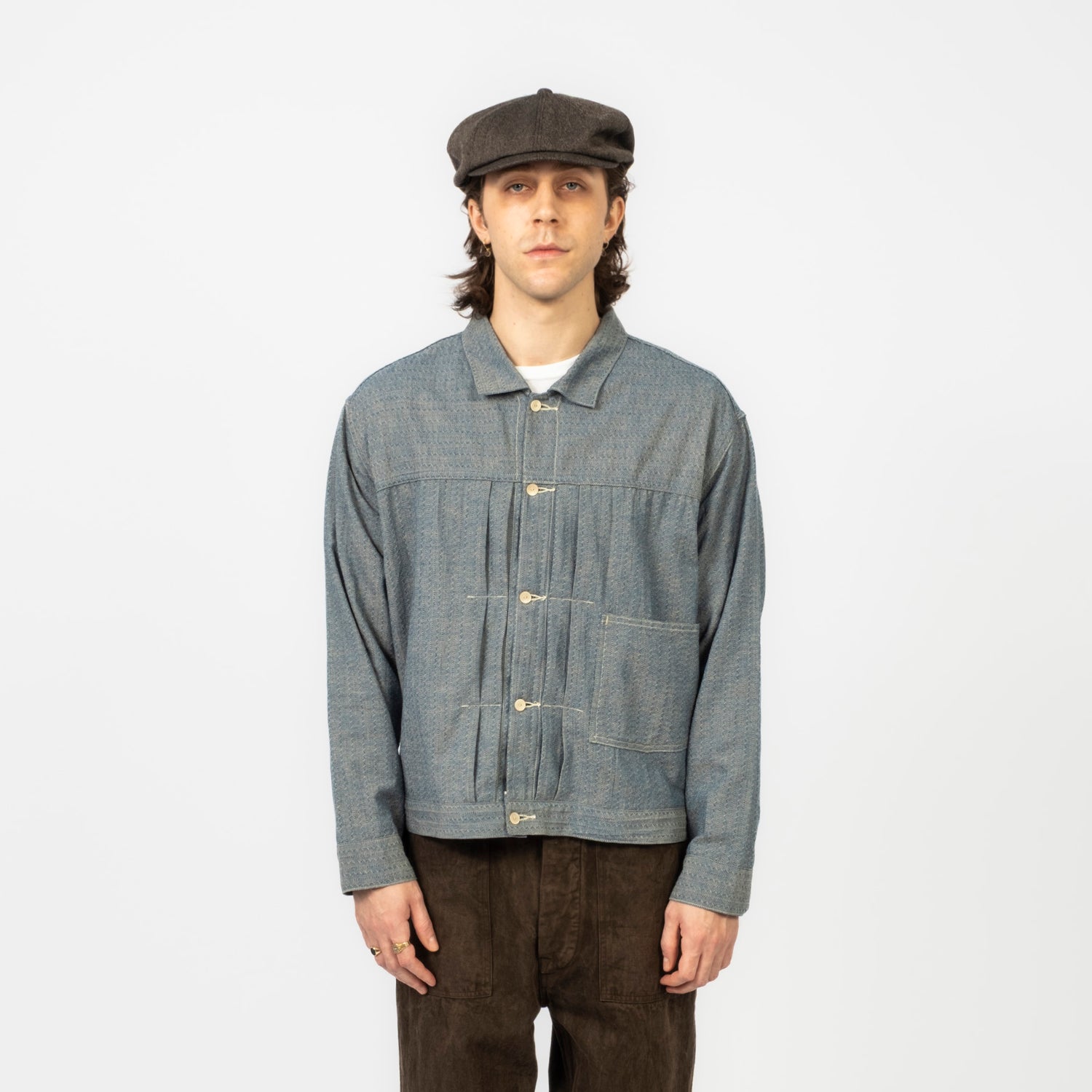 [T.T] LOT.309 BUCKLE-BACKED JACKET _ INDIGO
