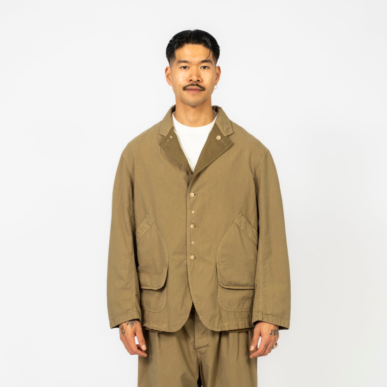 [INNAT] REVERSIBLE HUNTING JACKET _ KHAKI