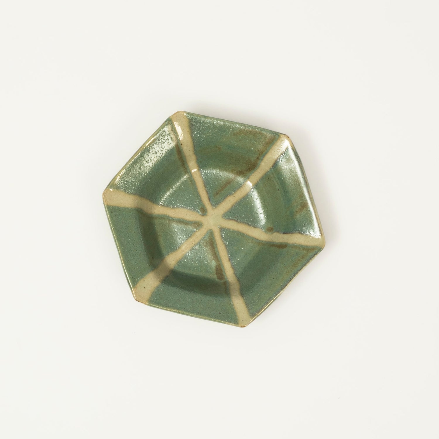 [BEAMS JAPAN] 5671-0735-064 HAMADAGAMA × FENNICA HEXAGON PLATE _ BLUE