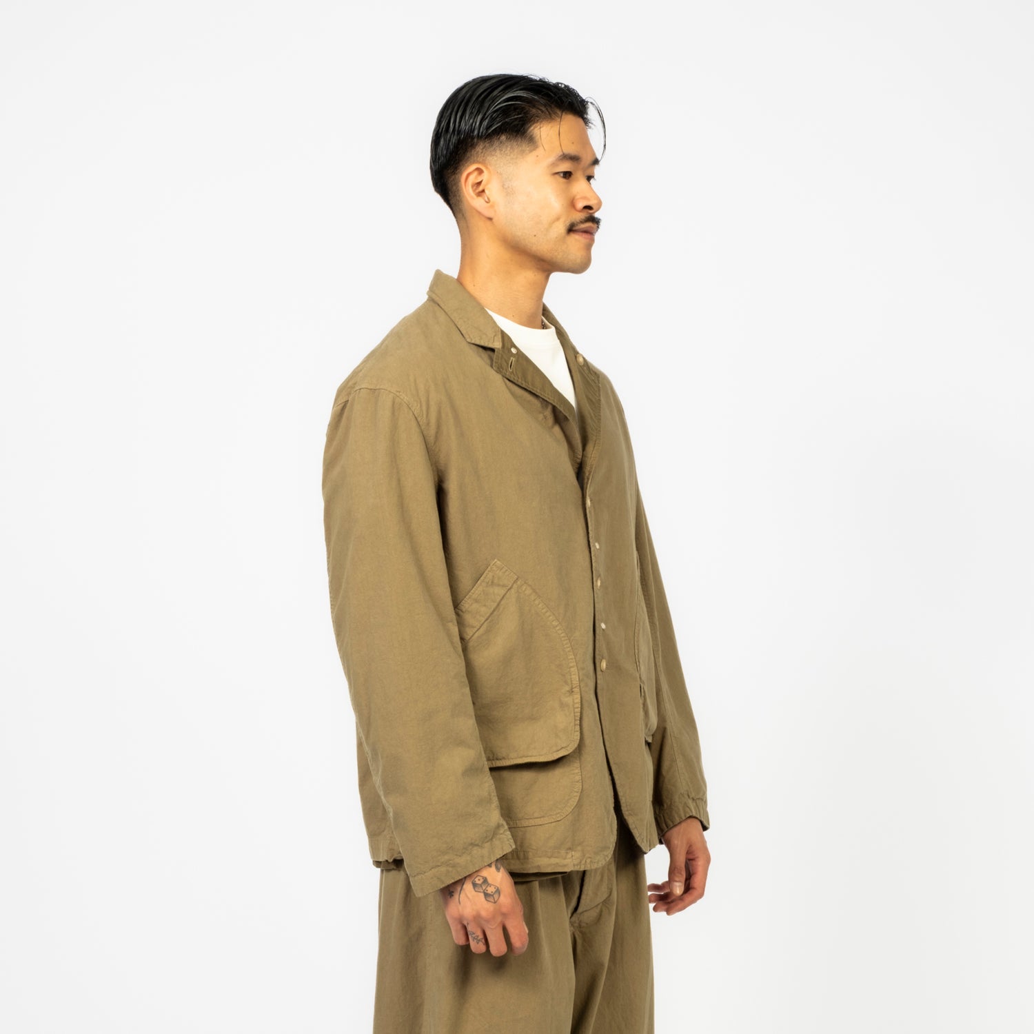 [INNAT] REVERSIBLE HUNTING JACKET _ KHAKI
